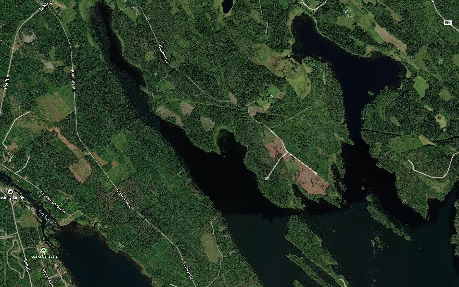 Satellite map of the Lajunlahti
