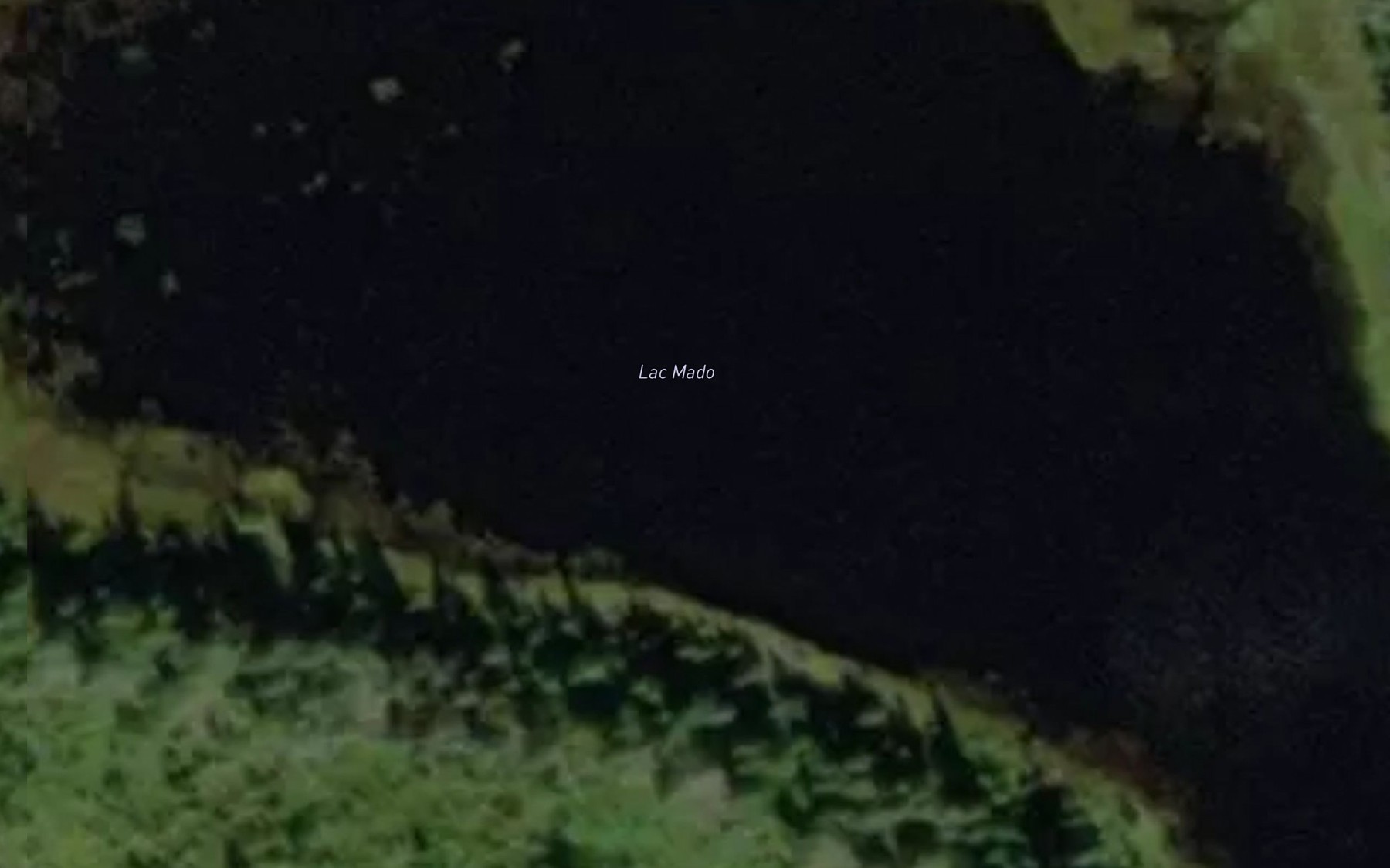 Satellite map of the Lac Mado