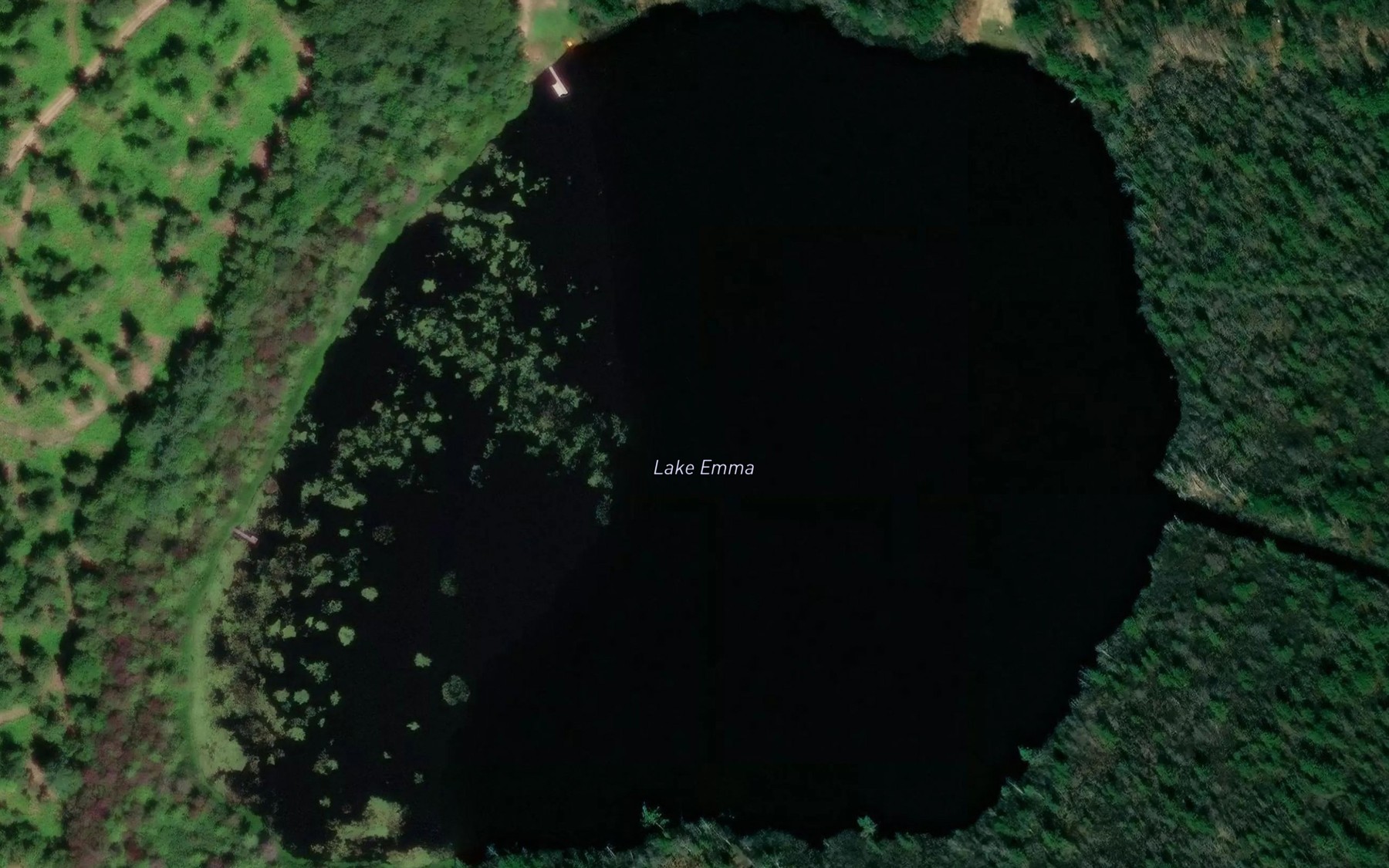 Satellite map of the Lake Emma