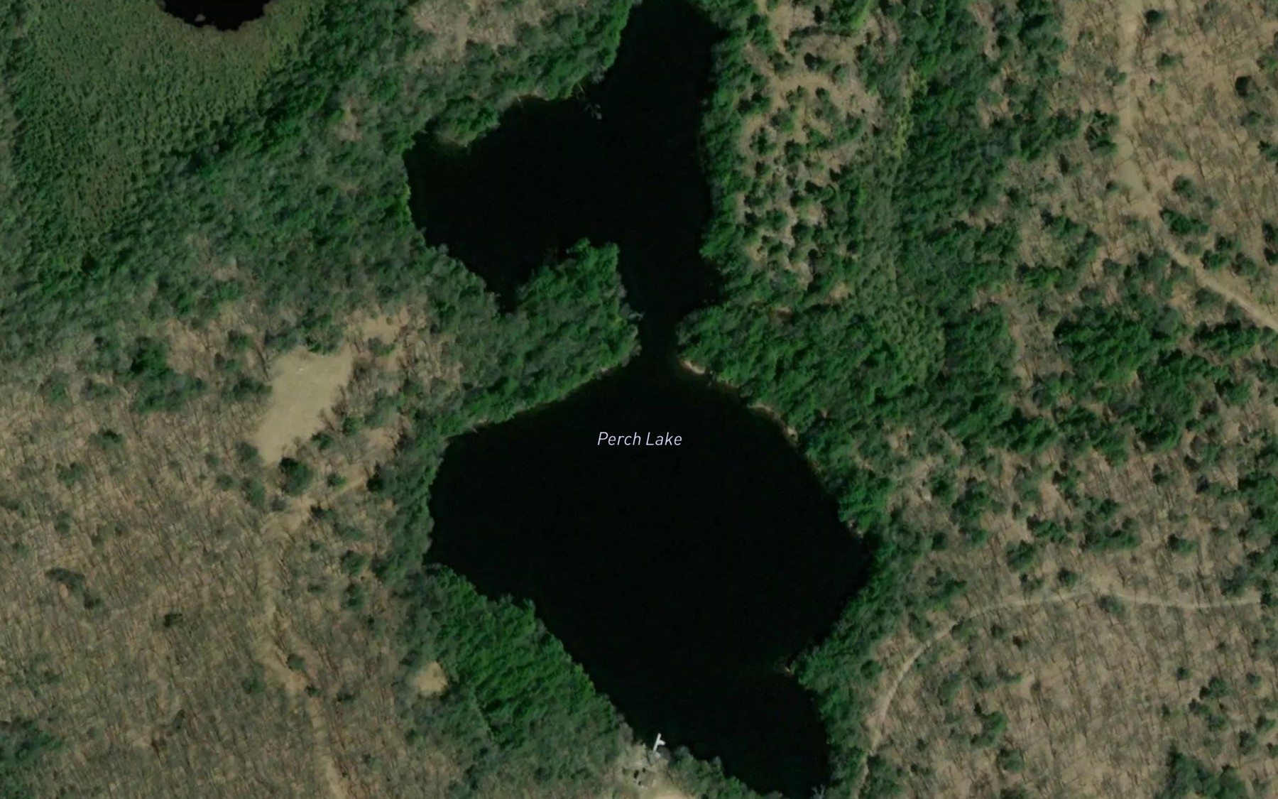 Satellite map of the Perch Lake