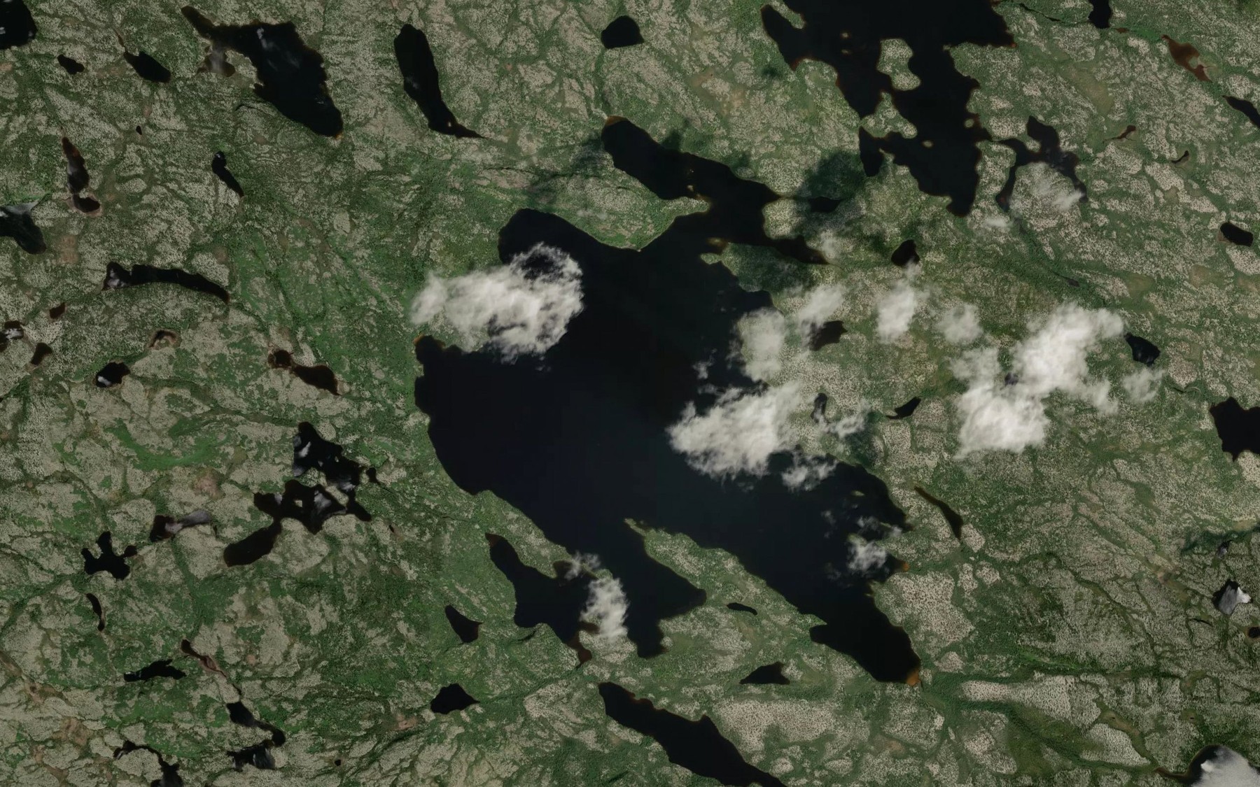 Satellite map of the Lac Kawawiyakamaw