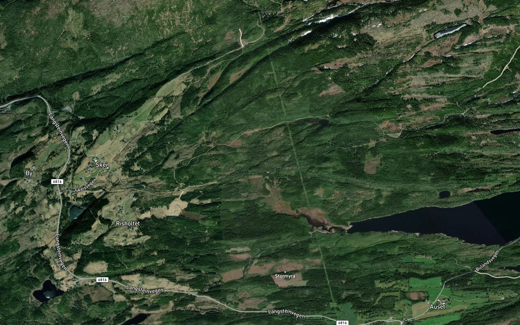 Satellite map of the Frosttjonnbekken