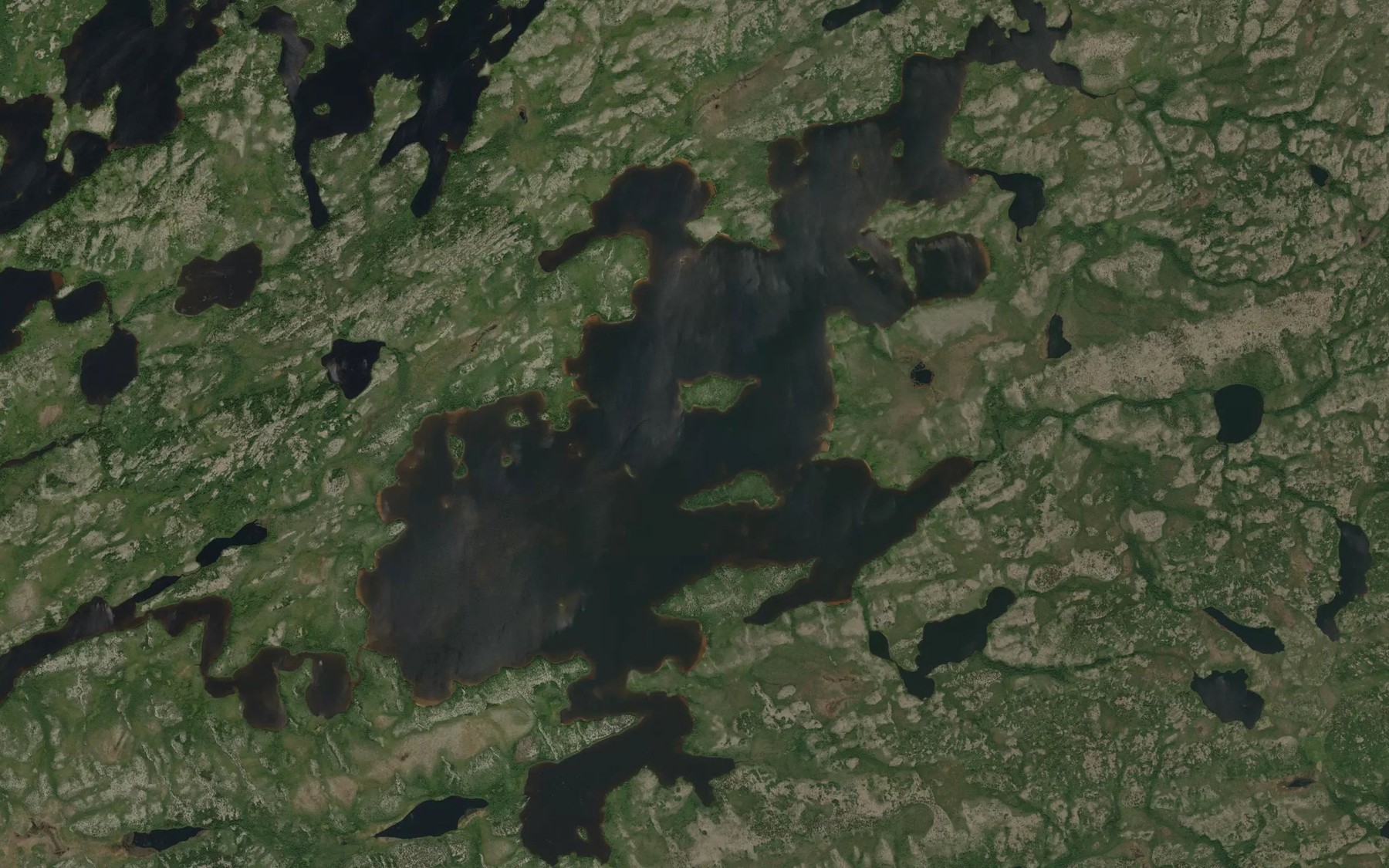Satellite map of the Lac Chinusas
