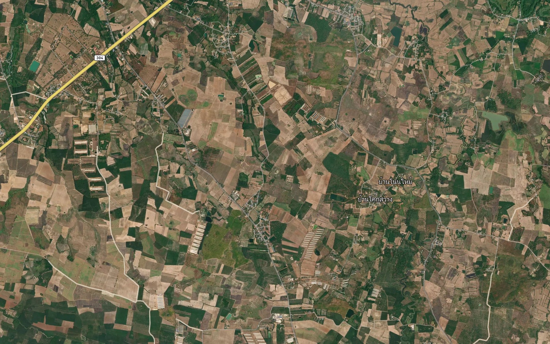 Satellite map of the Nong Sam Sip