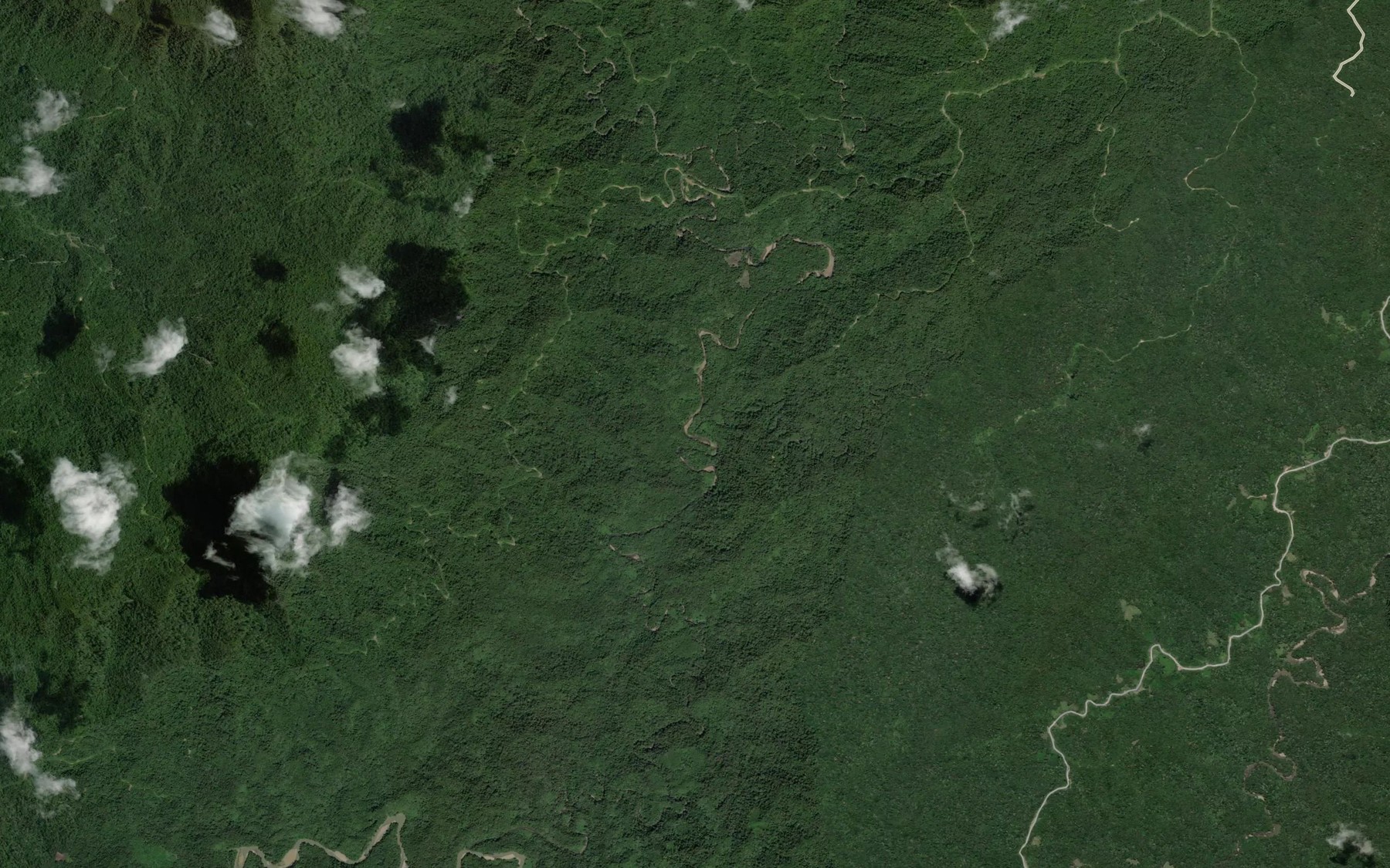 Satellite map of the Sungai Mahok