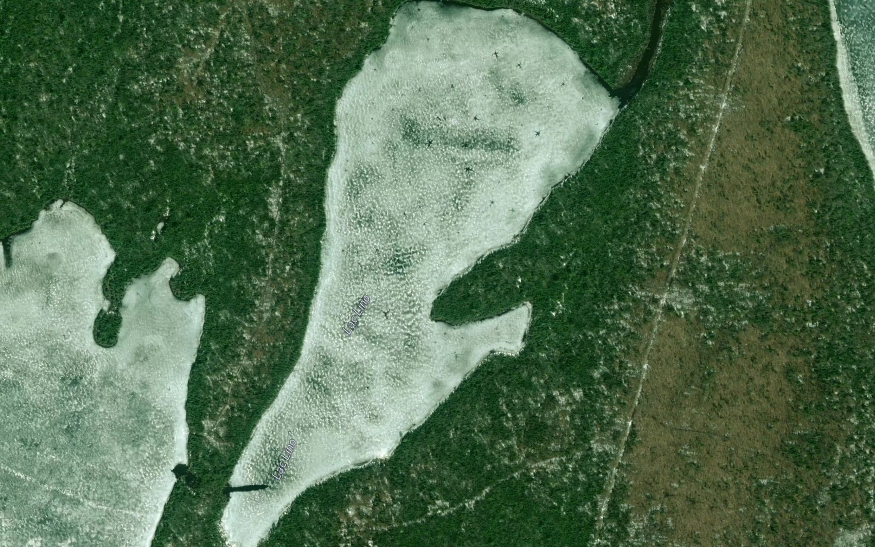 Satellite map of the Lac Lino