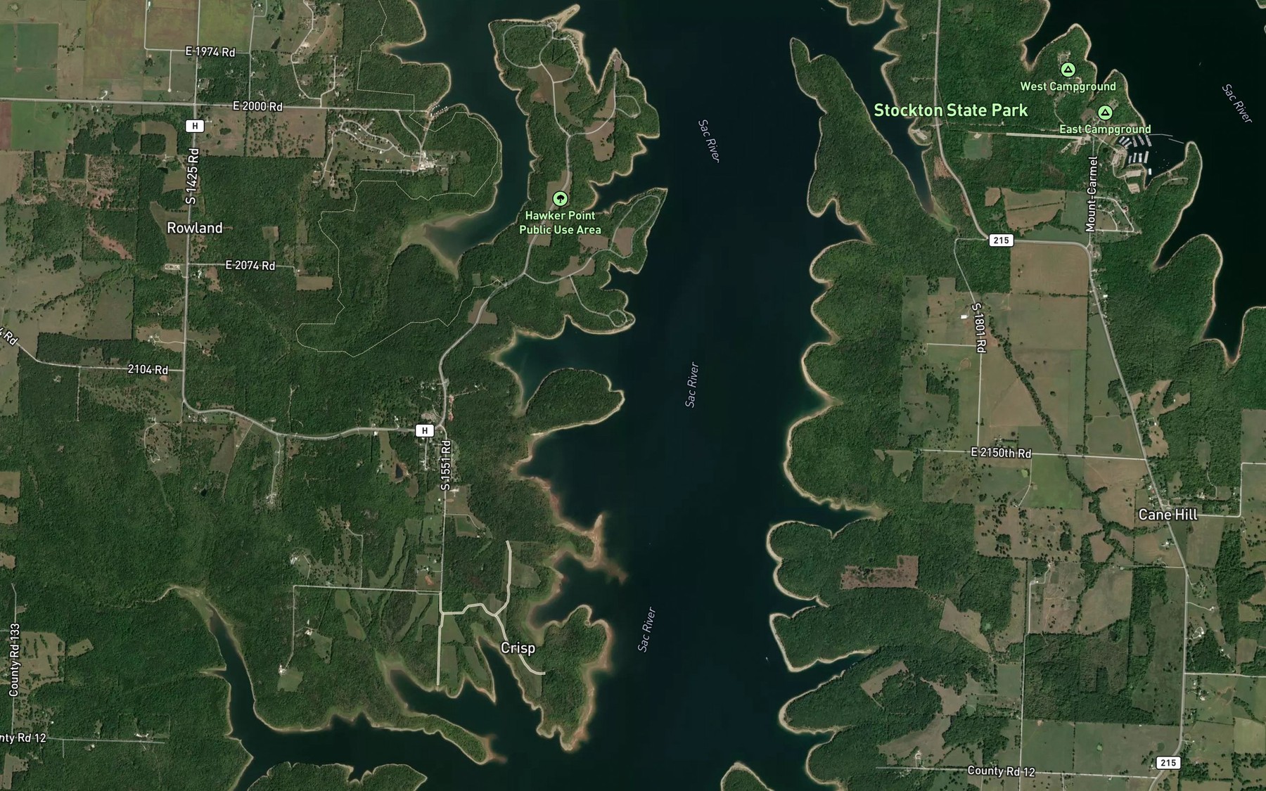 Satellite map of the Spot 7