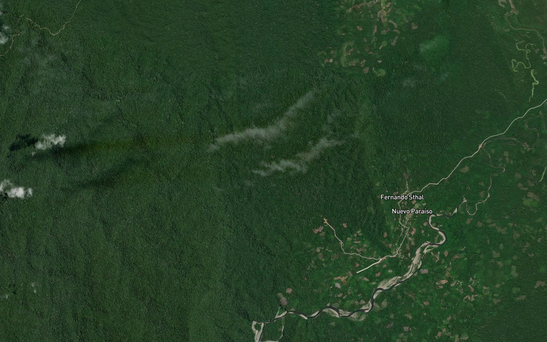 Satellite map of the Rio Pasaya