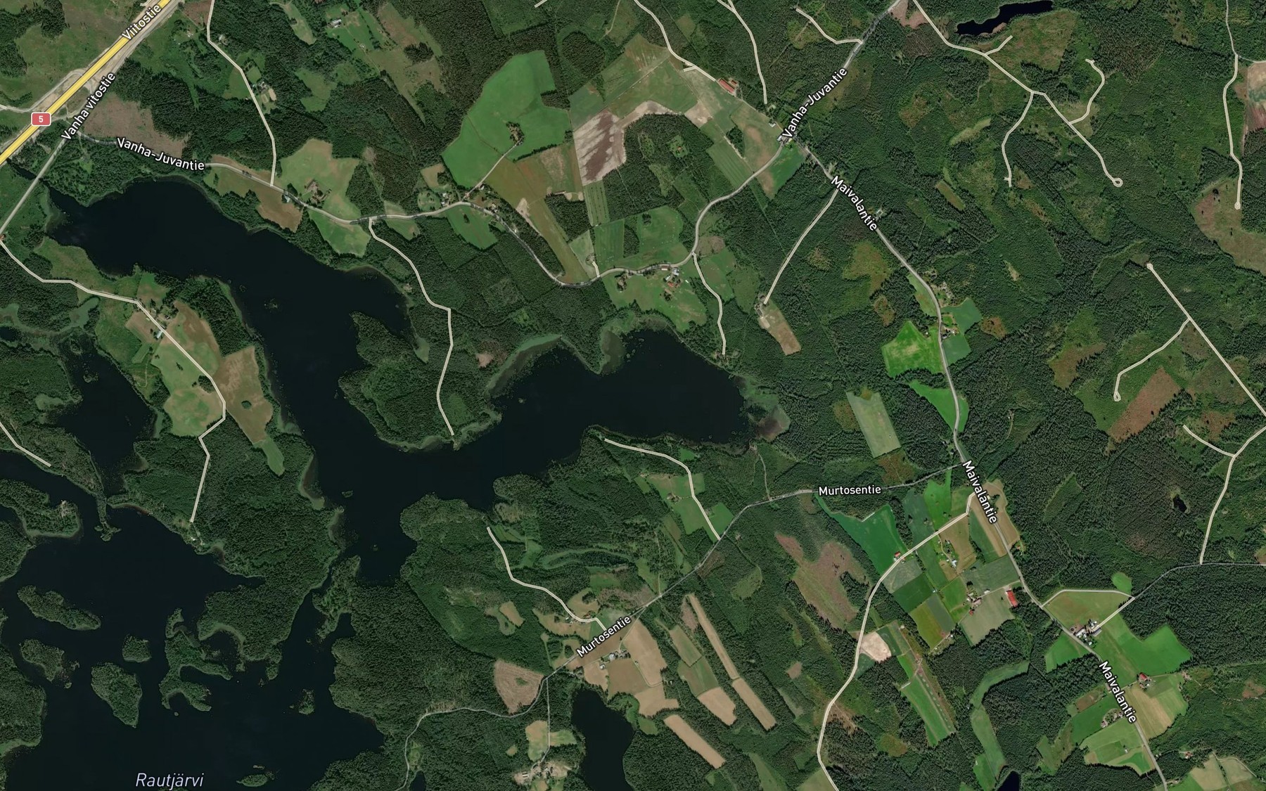 Satellite map of the Talvilahti
