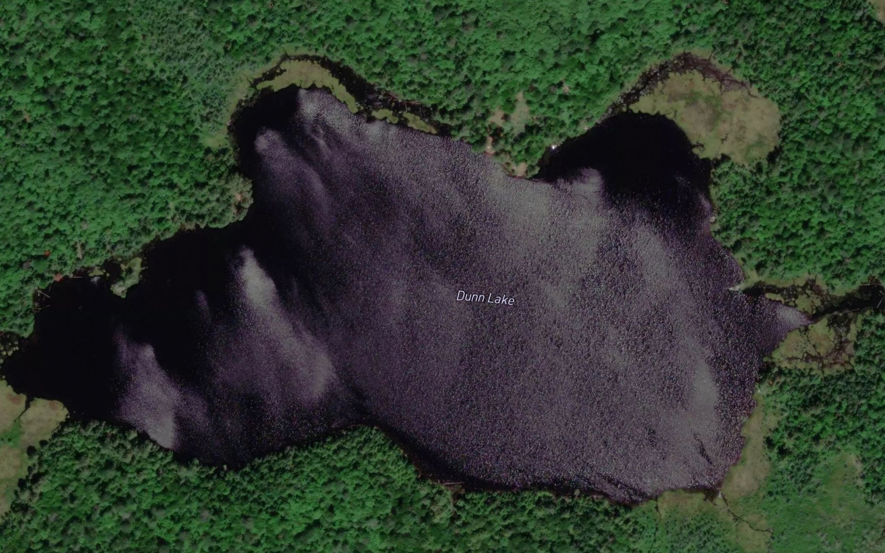 Satellite map of the Dunn Lake