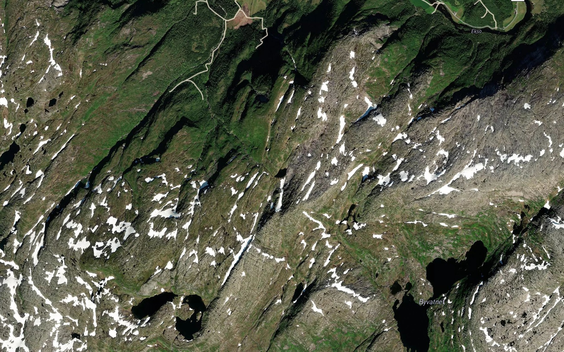 Satellite map of the Bruskardtjorni