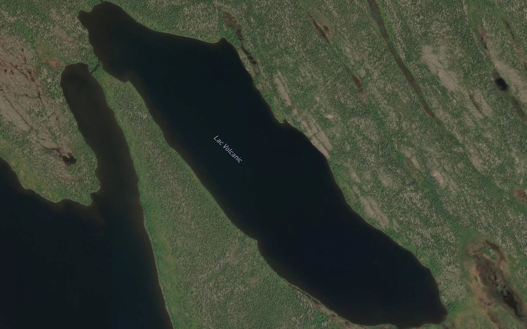 Satellite map of the Lac Volcanic