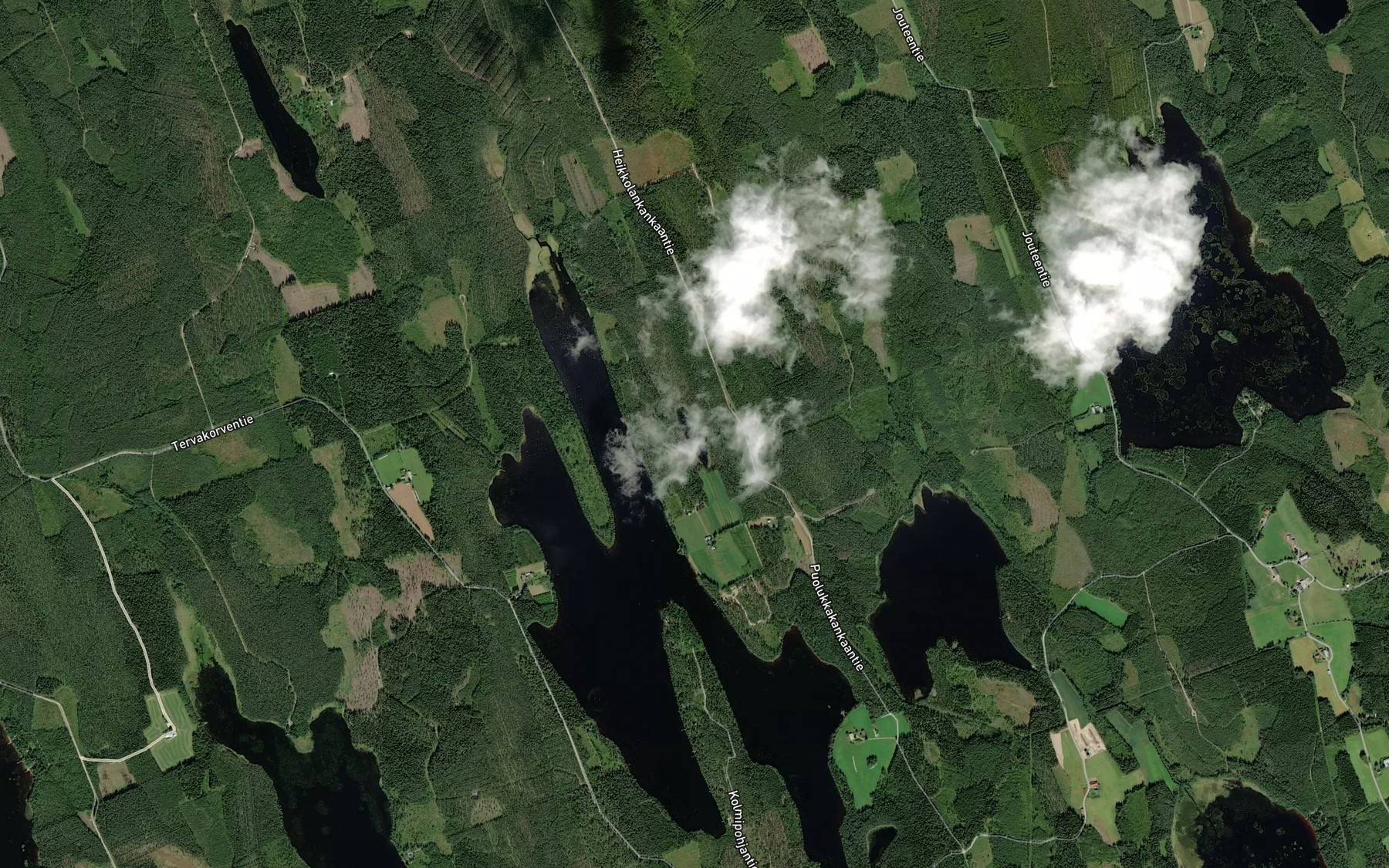 Satellite map of the Sinilampi
