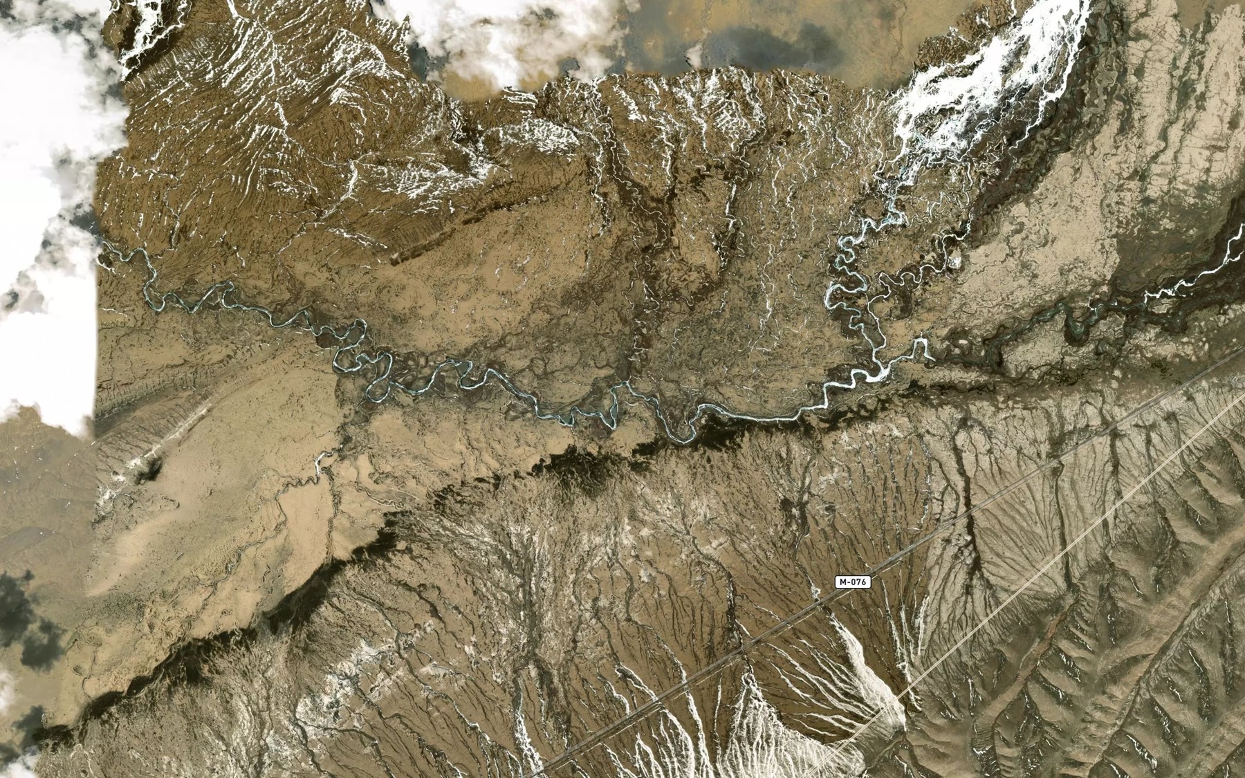 Satellite map of the Bash-Kel'tubek