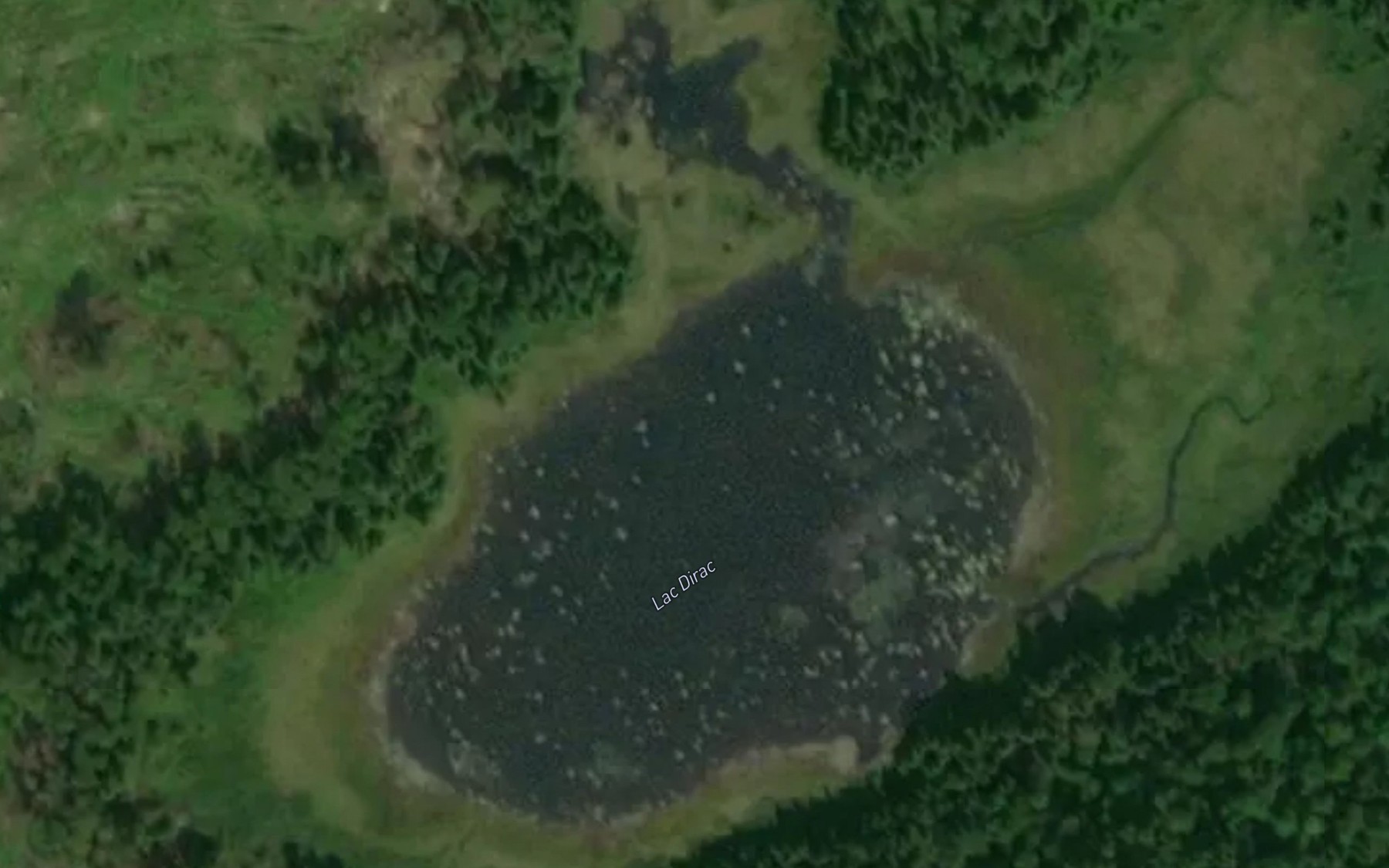 Satellite map of the Lac Dirac