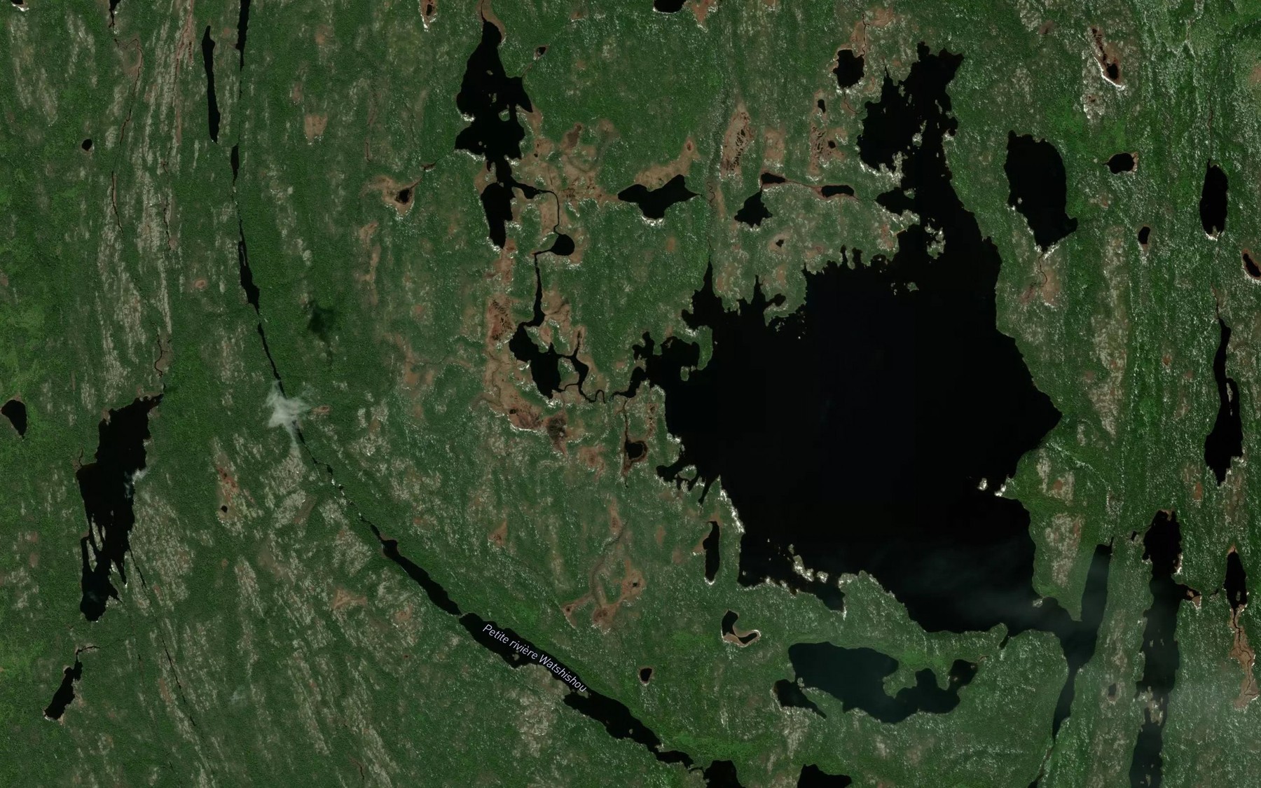 Satellite map of the Ruisseau des Marais