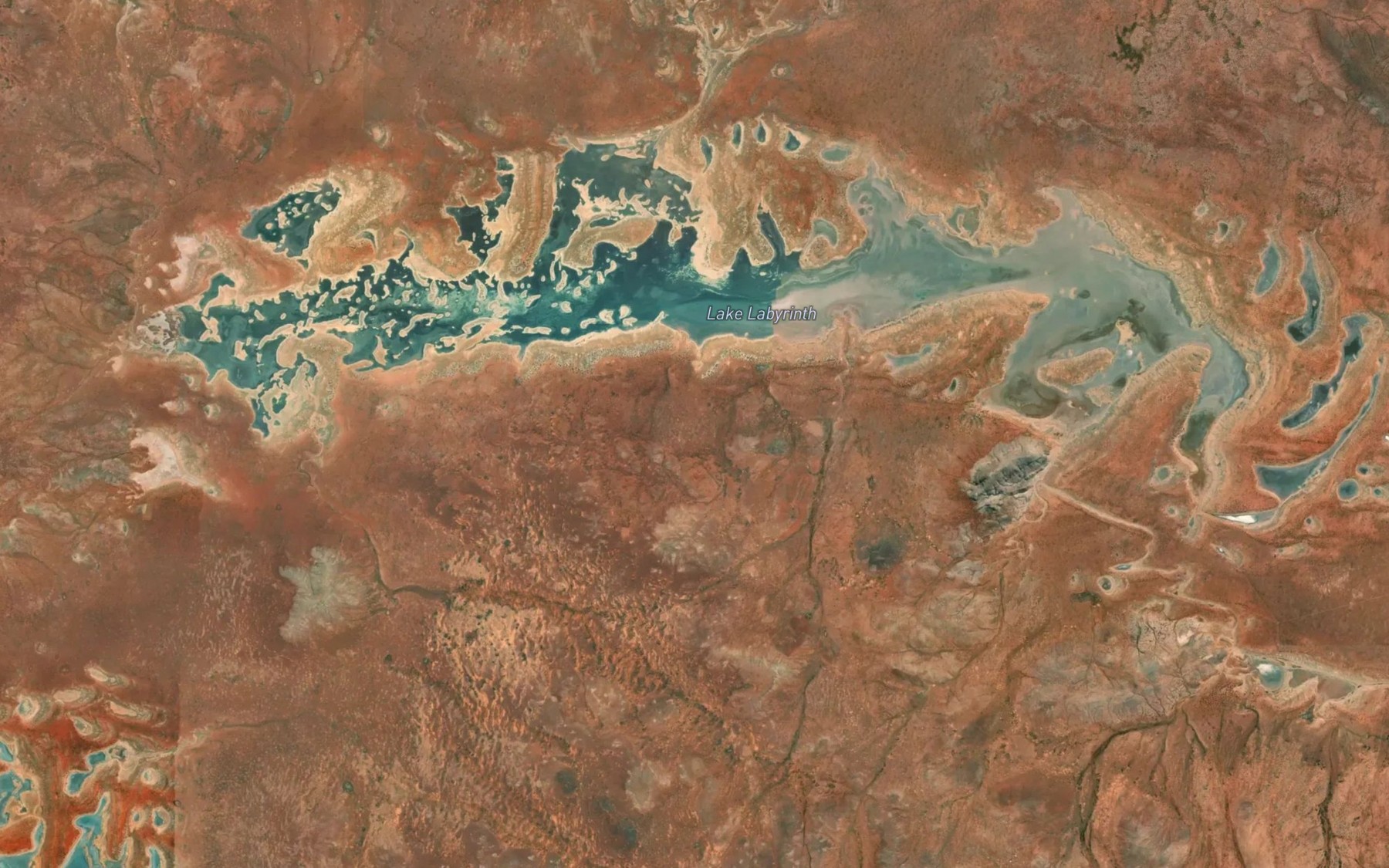 Satellite map of the Lake Labyrinth