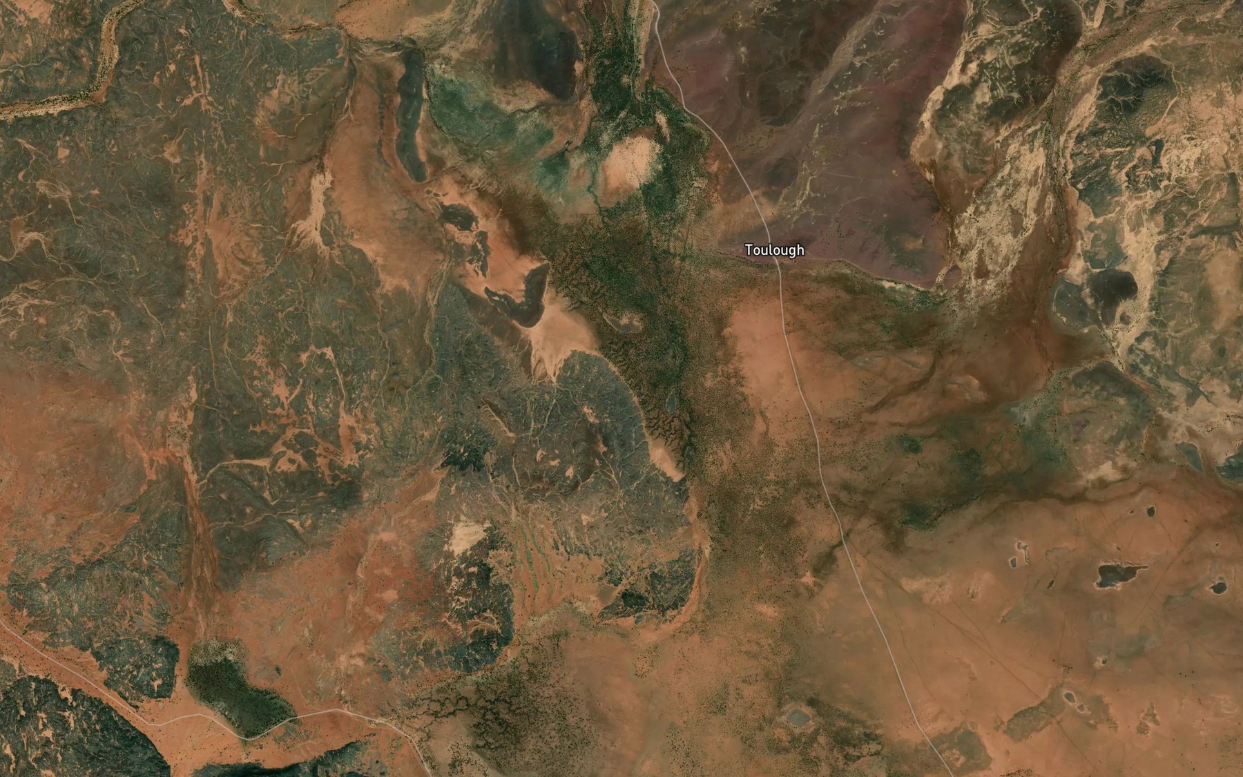 Satellite map of the Toulouk