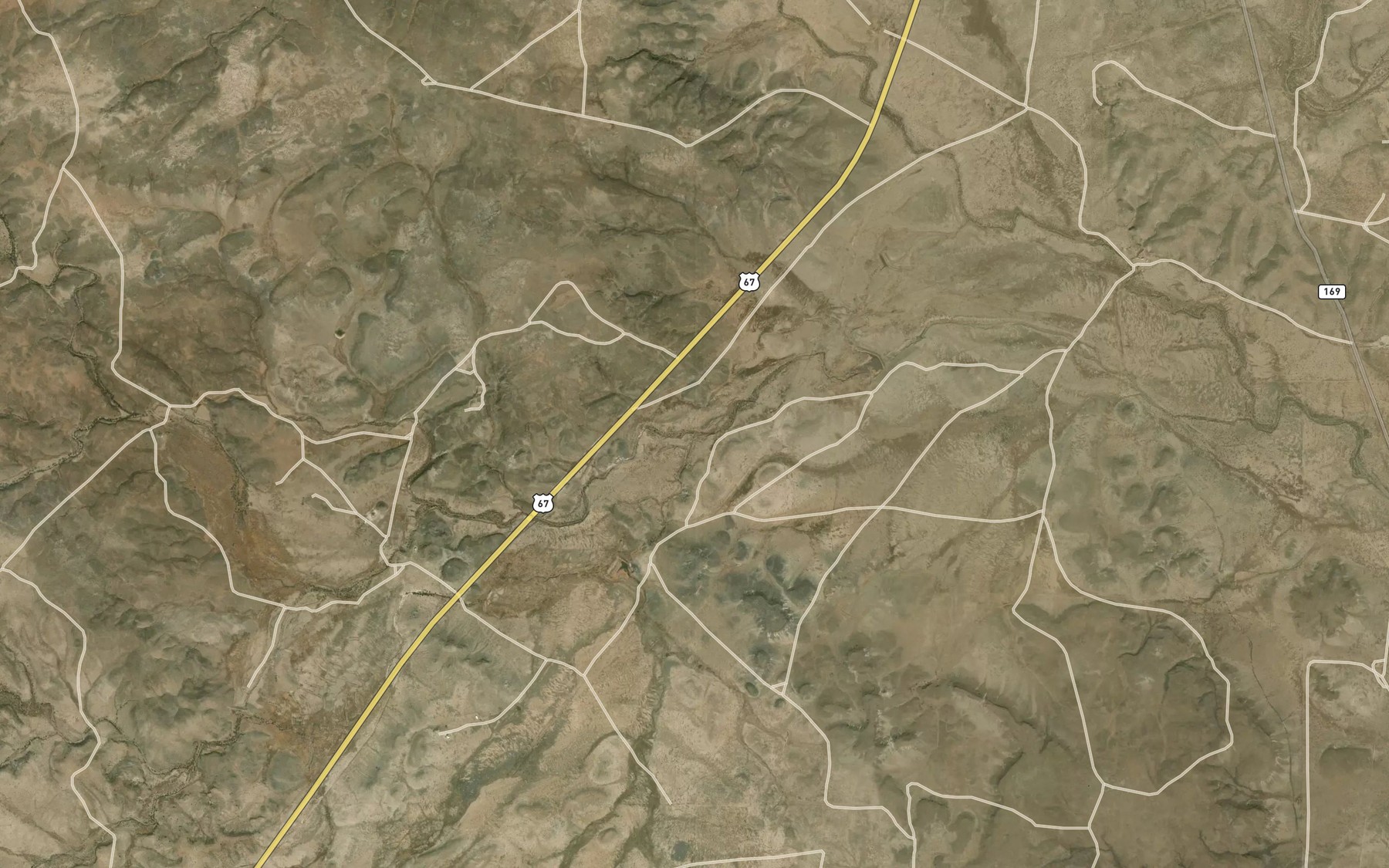 Satellite map of the Julio Creek