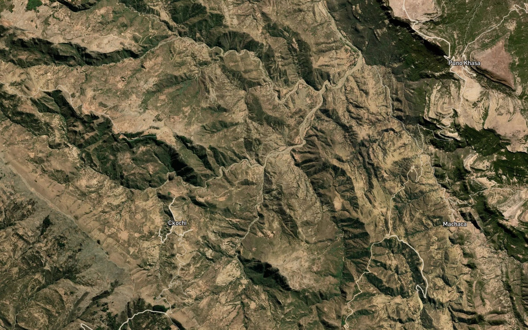 Satellite map of the Rio Tholar