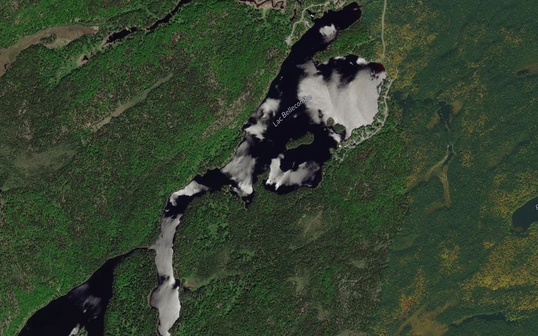 Satellite map of the Lac Bellecombe