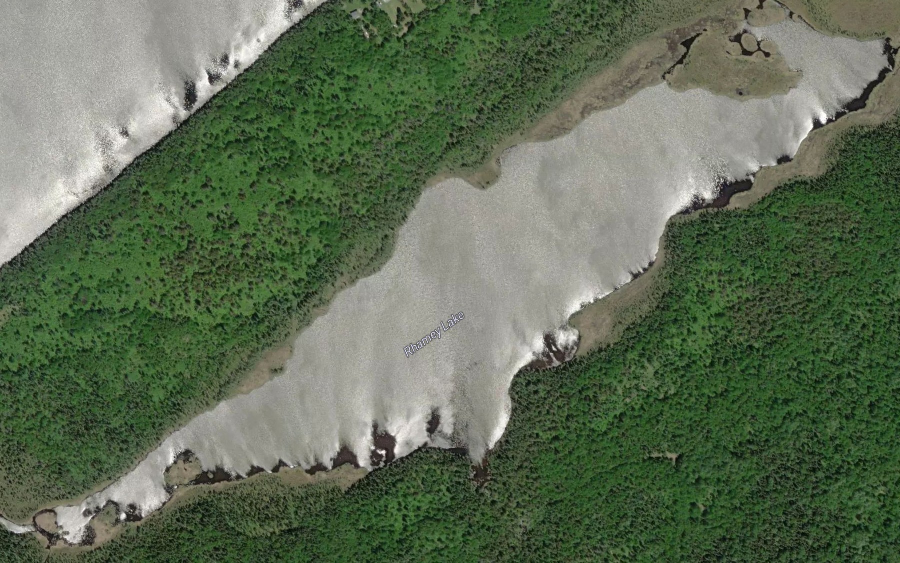 Satellite map of the Rhamey Lake