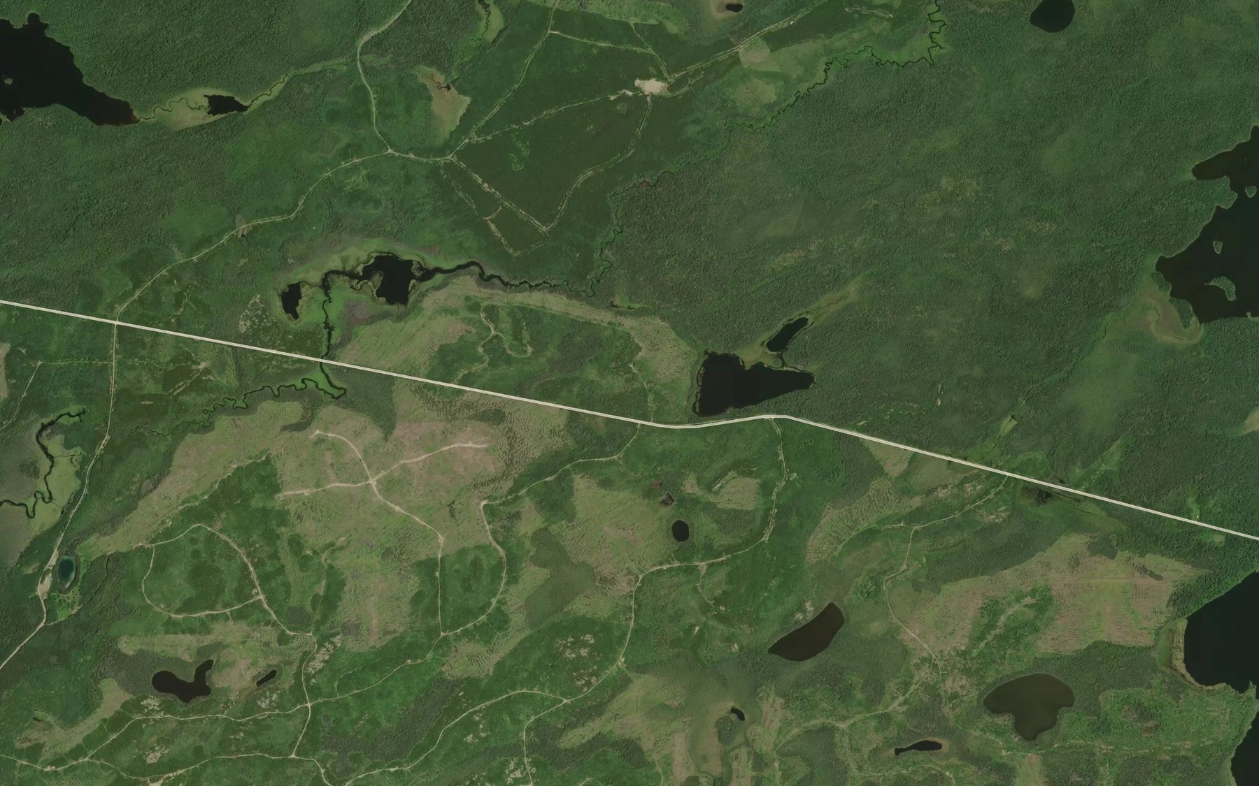 Satellite map of the Kilross Creek