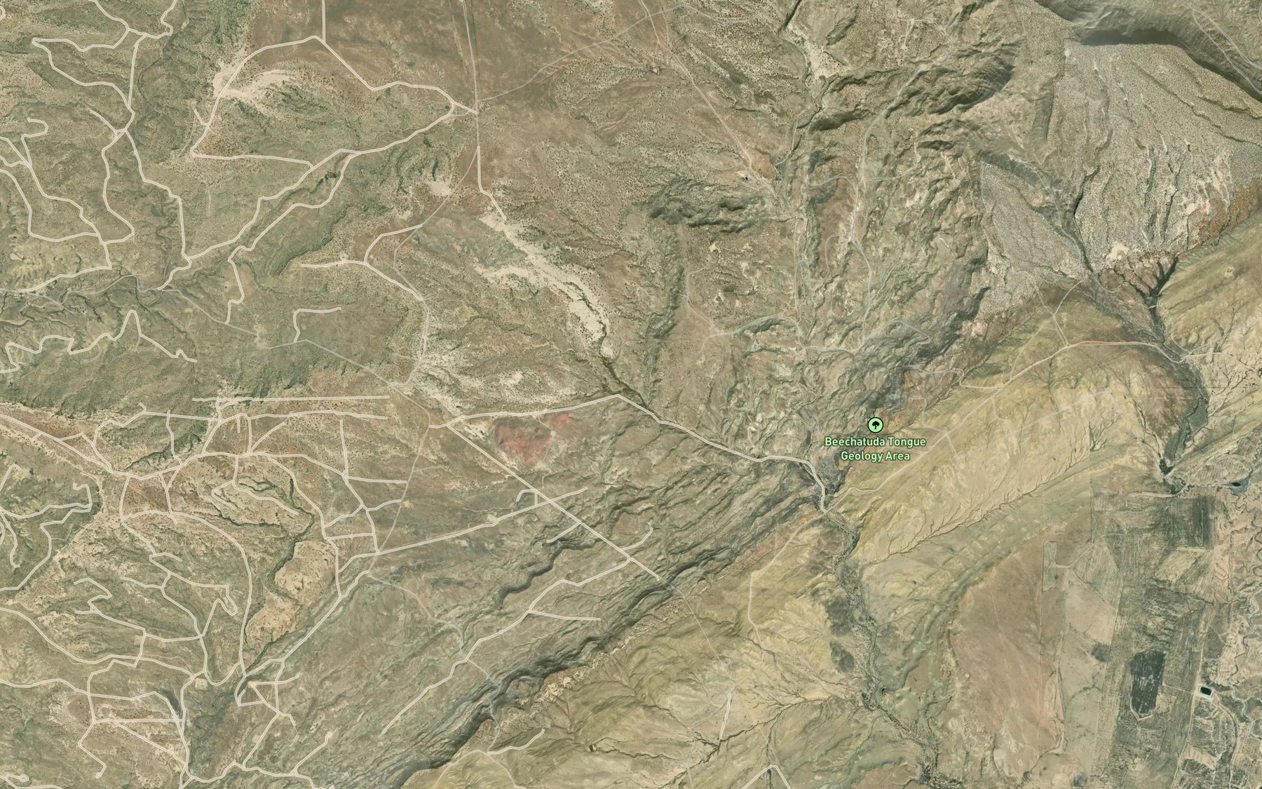 Satellite map of the West Water Spring