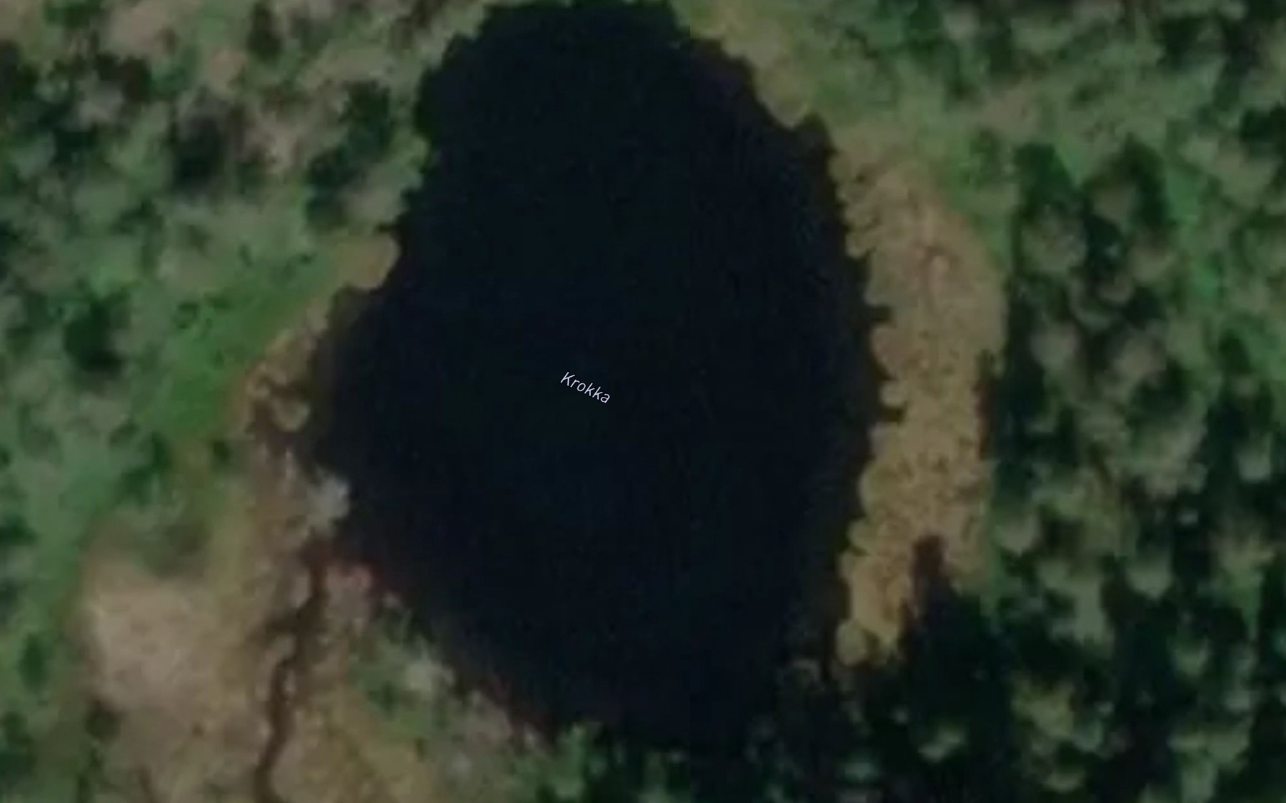 Satellite map of the Krokka