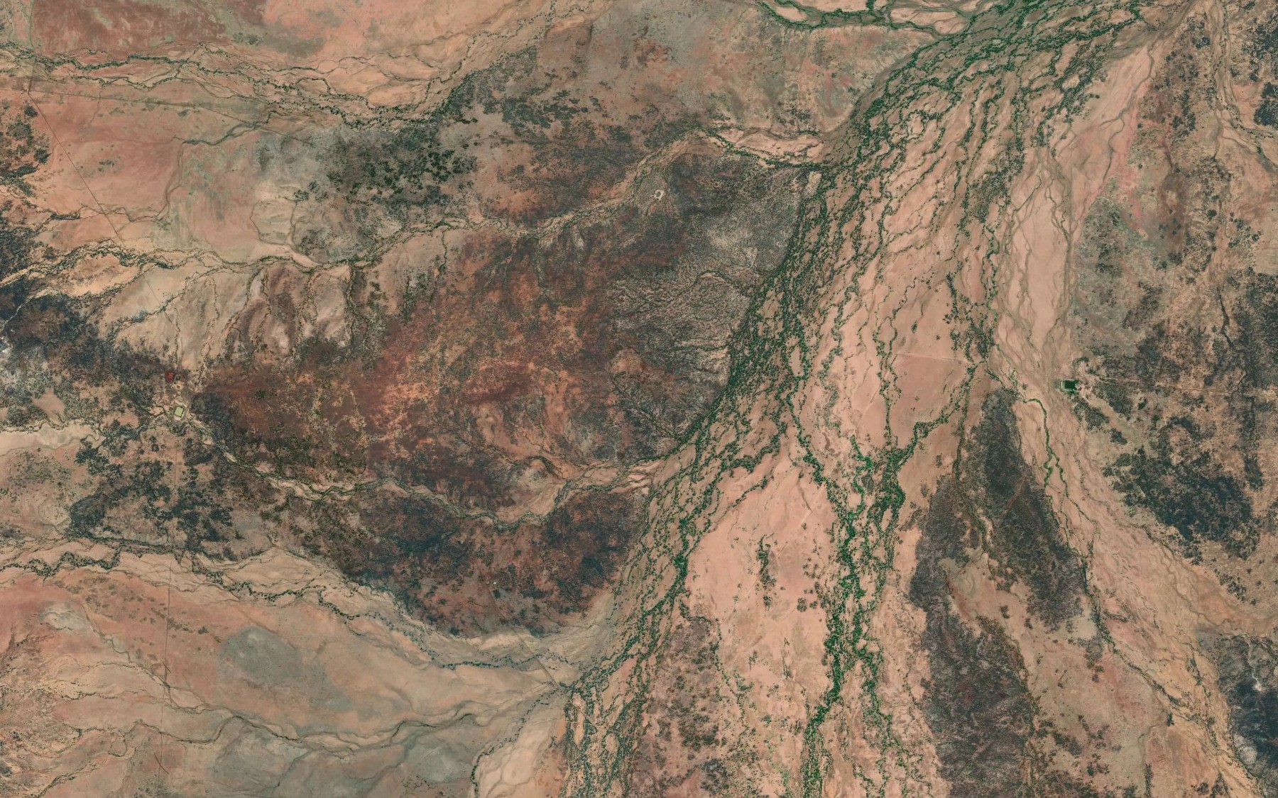 Satellite map of the Picaninny Creek