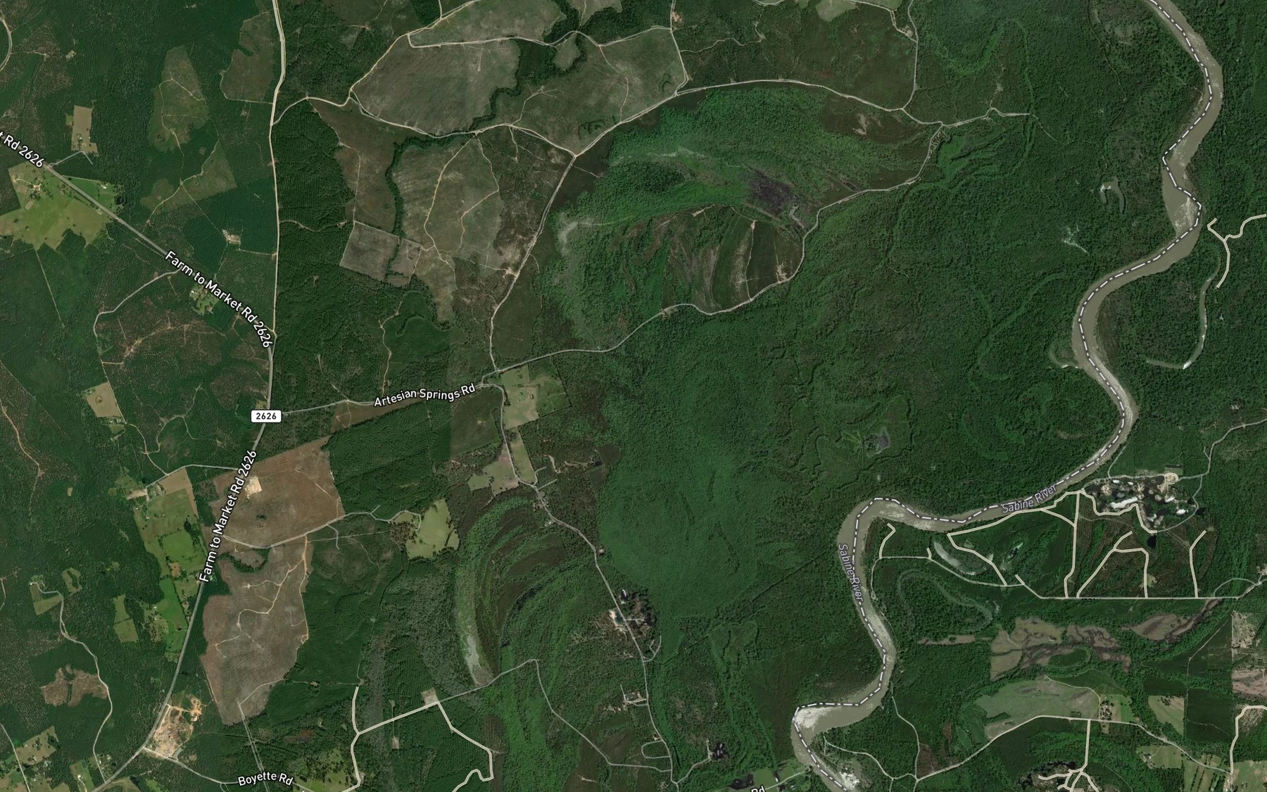 Satellite map of the Pole Slough