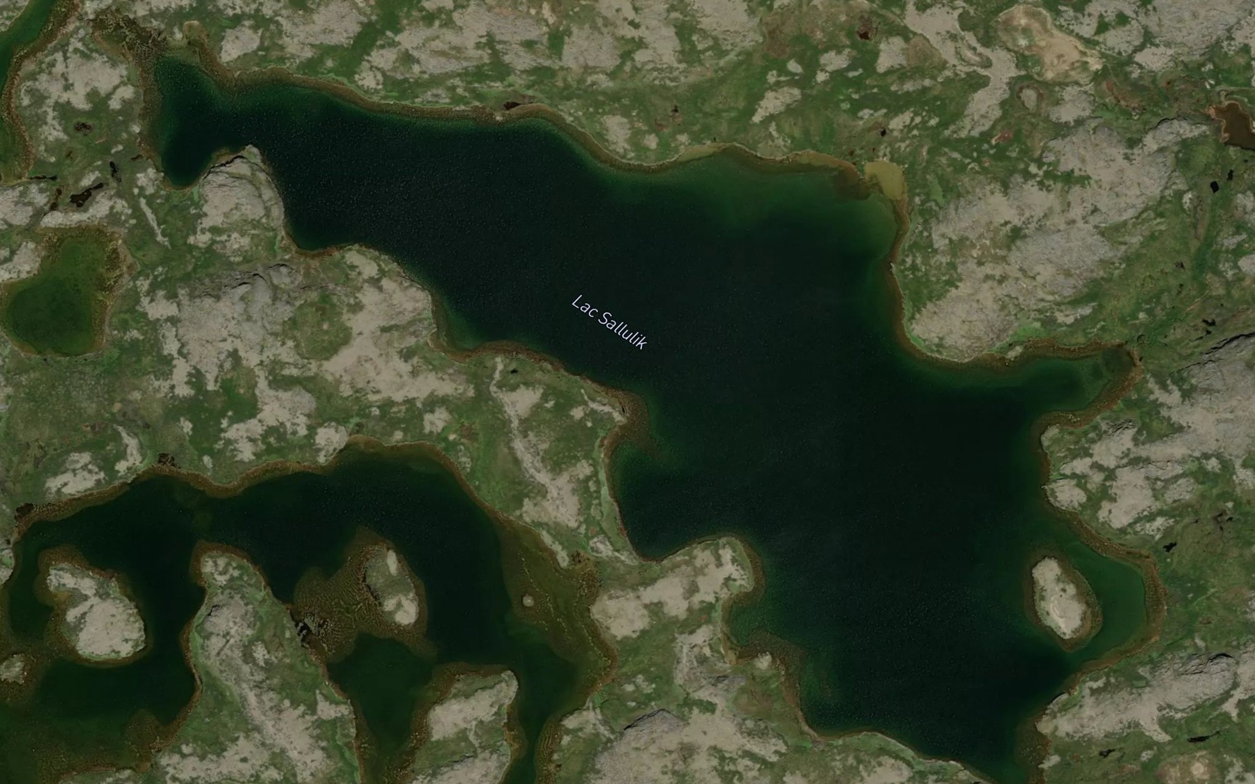 Satellite map of the Lac Sallulik