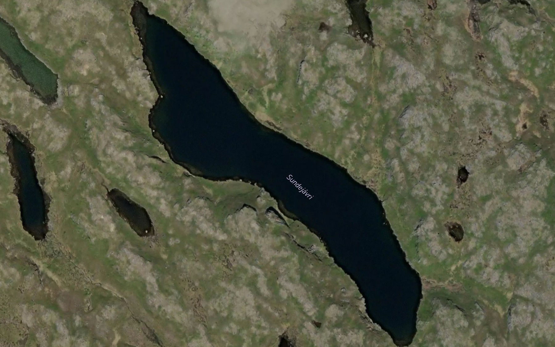 Satellite map of the Sundejavri