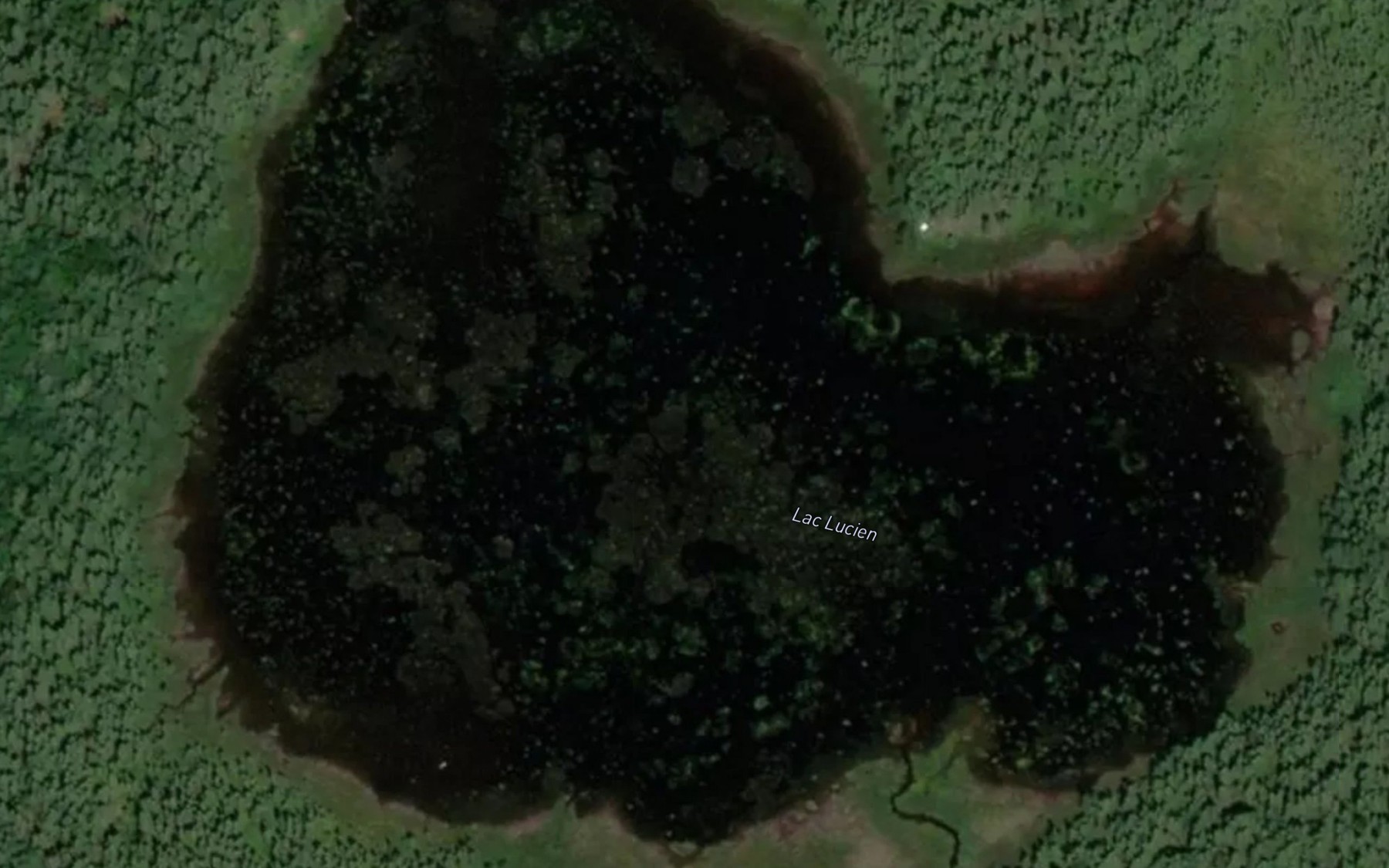 Satellite map of the Lac Lucien