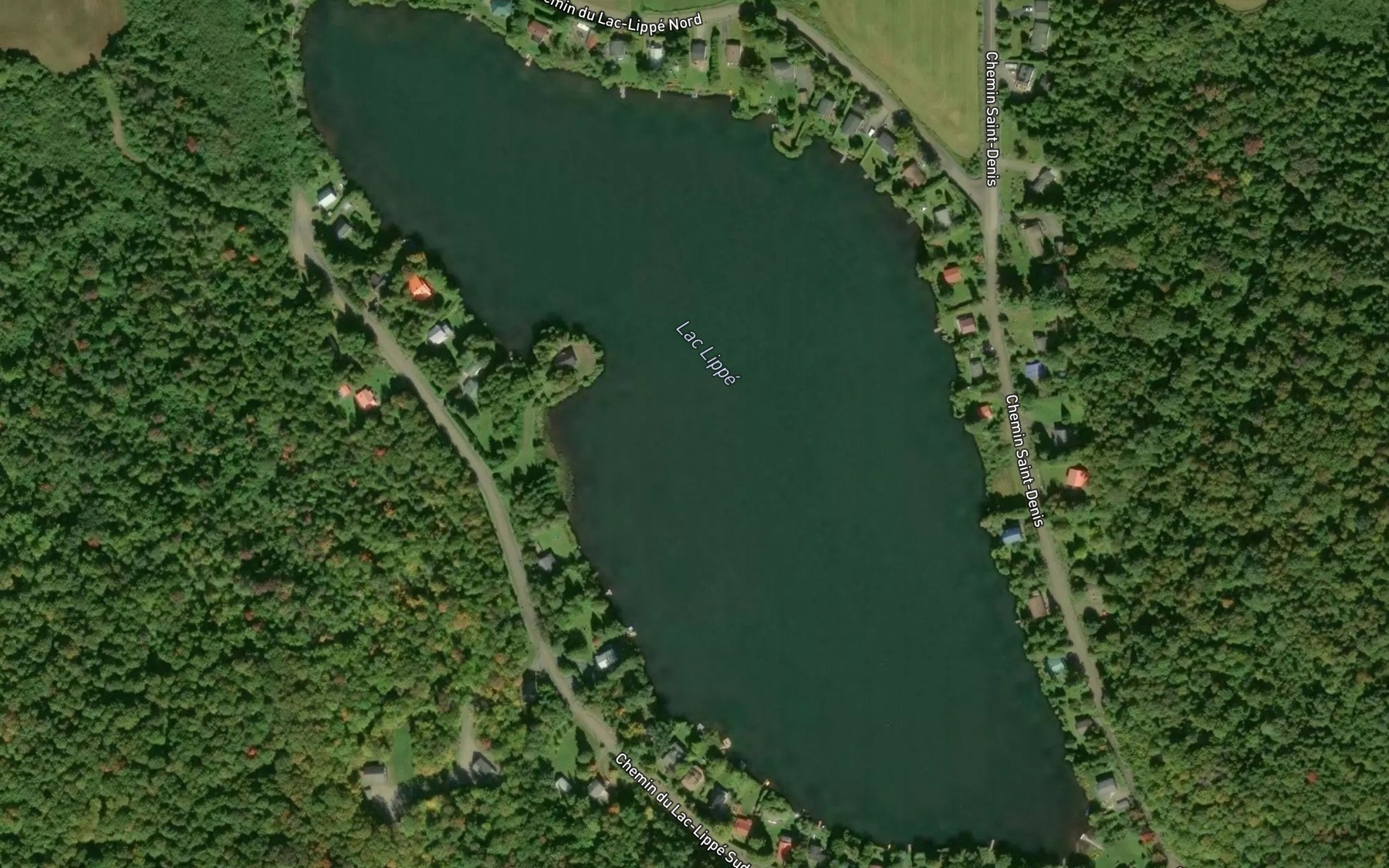 Satellite map of the Lac Lippe
