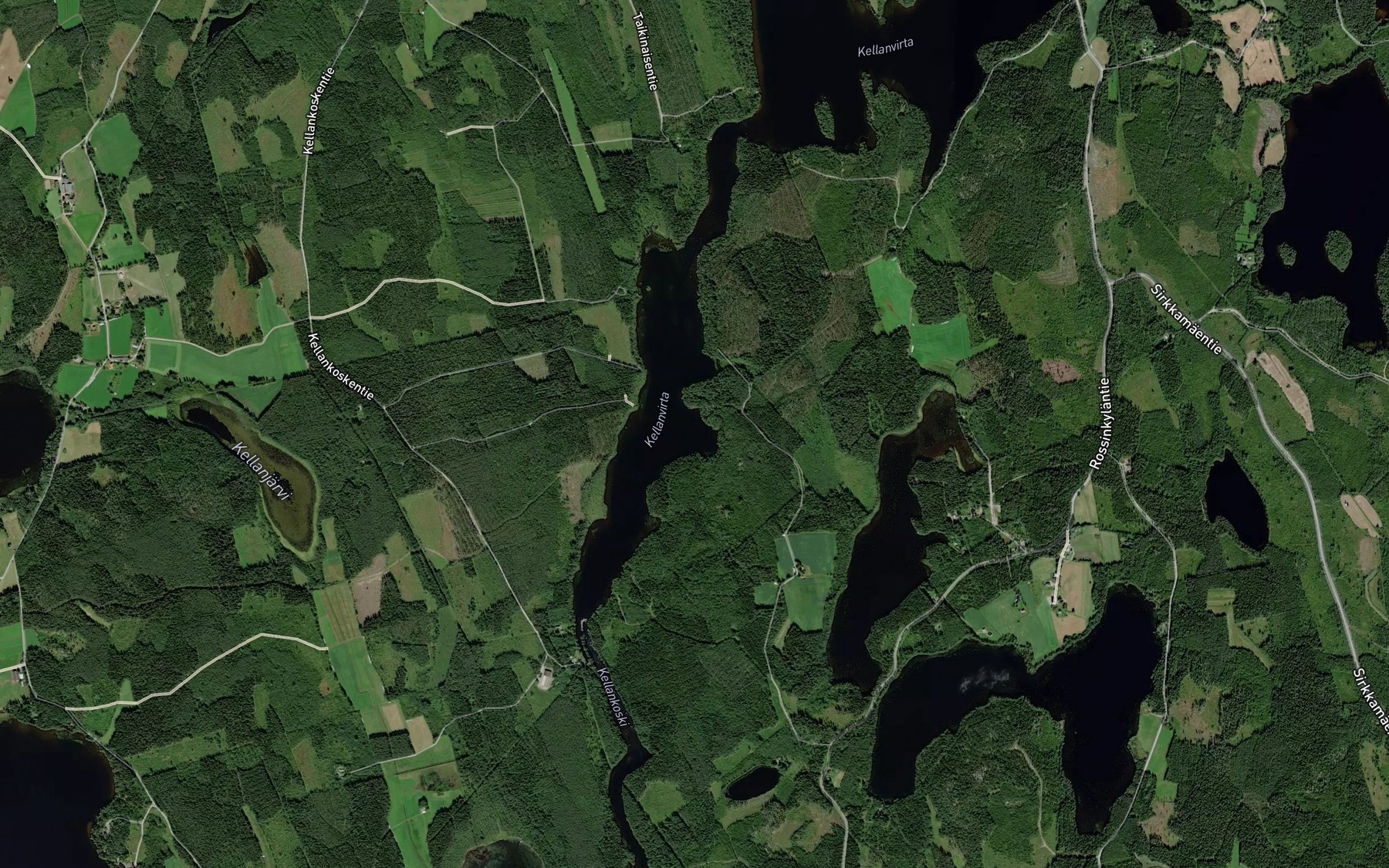 Satellite map of the Tervalahti