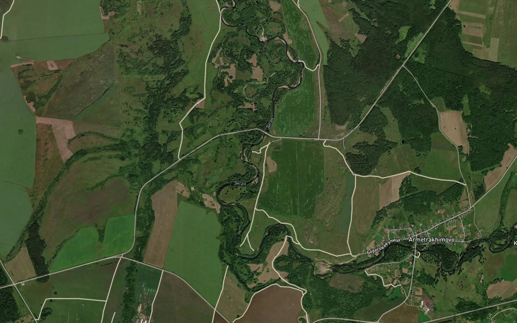 Satellite map of the Shiga