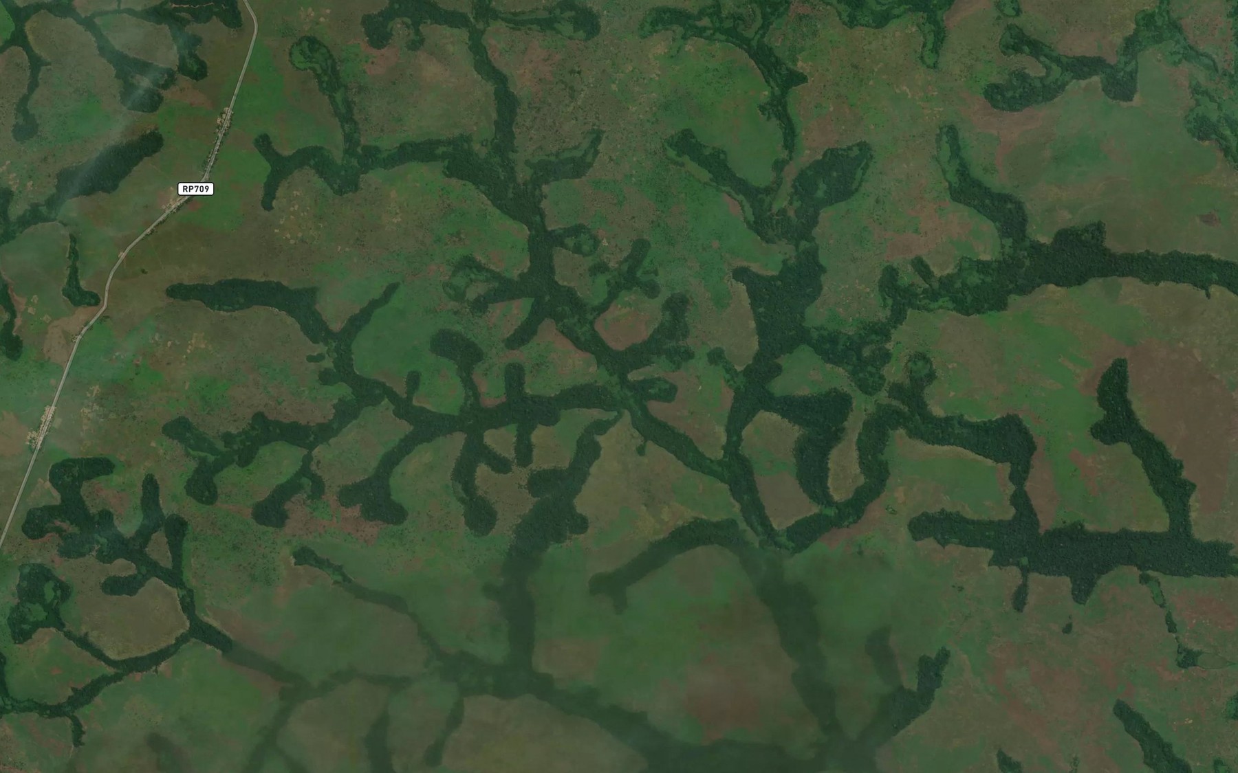 Satellite map of the Mulanga