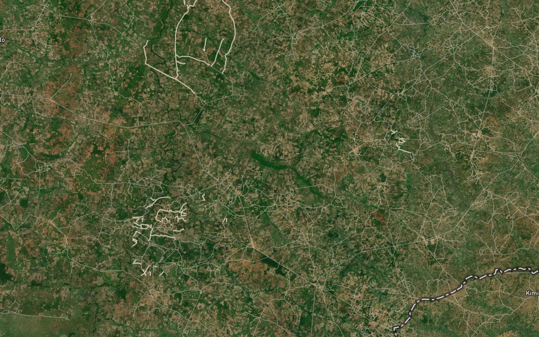 Satellite map of the Anguo