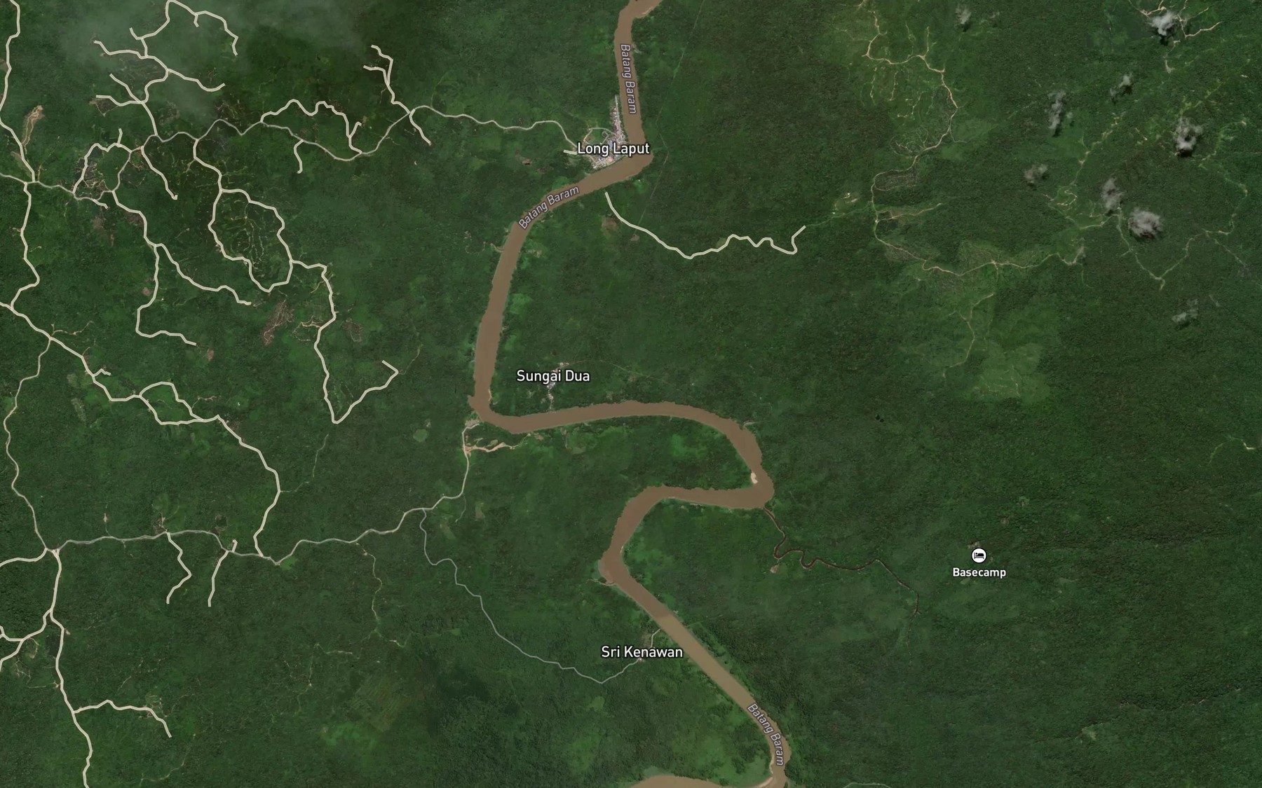 Satellite map of the Sungai Palai