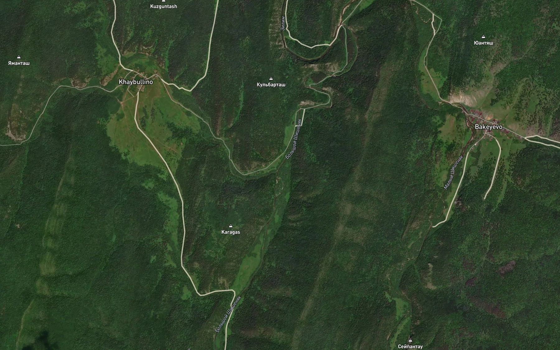Satellite map of the Saraly