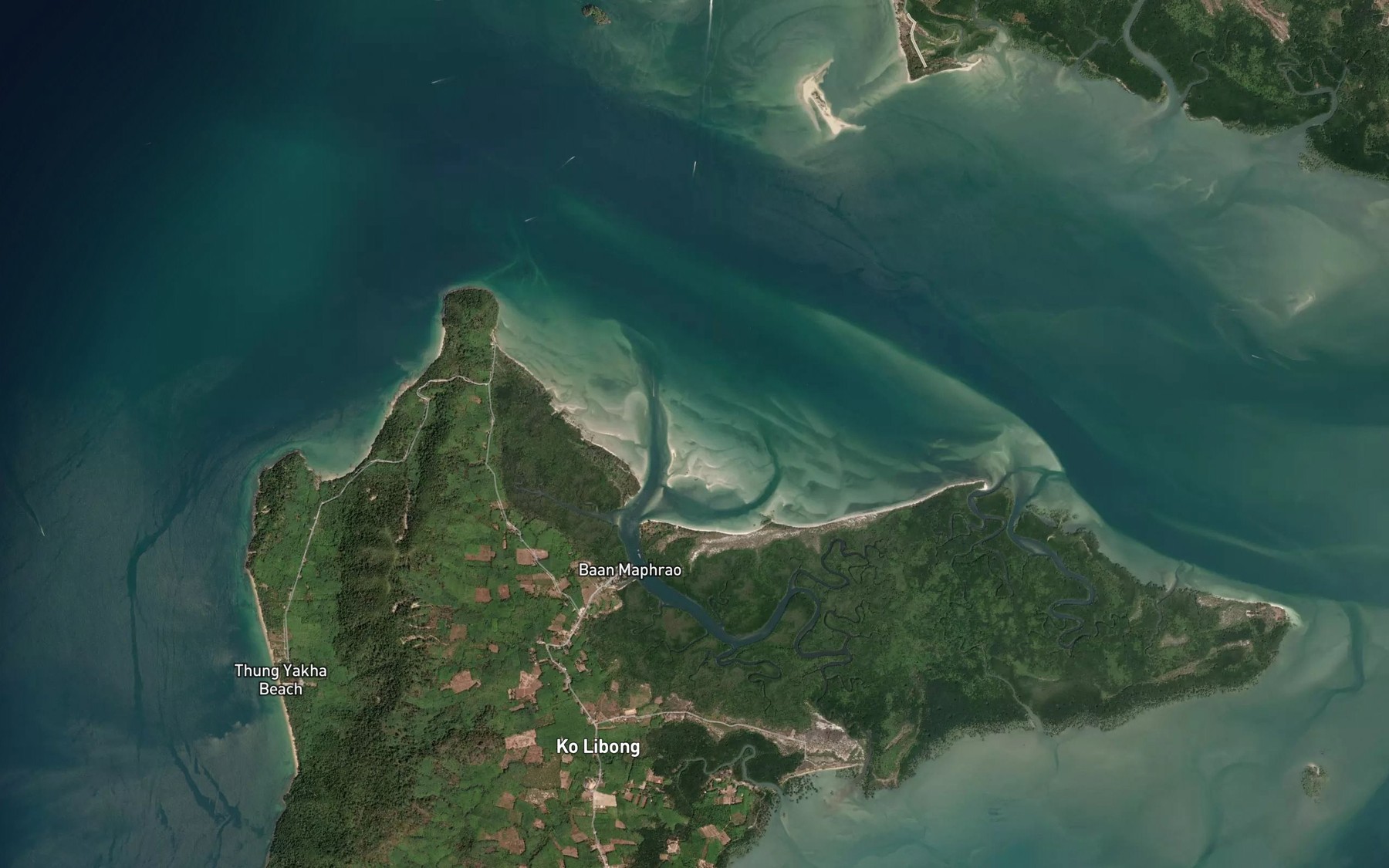 Satellite map of the Ao To Kriang
