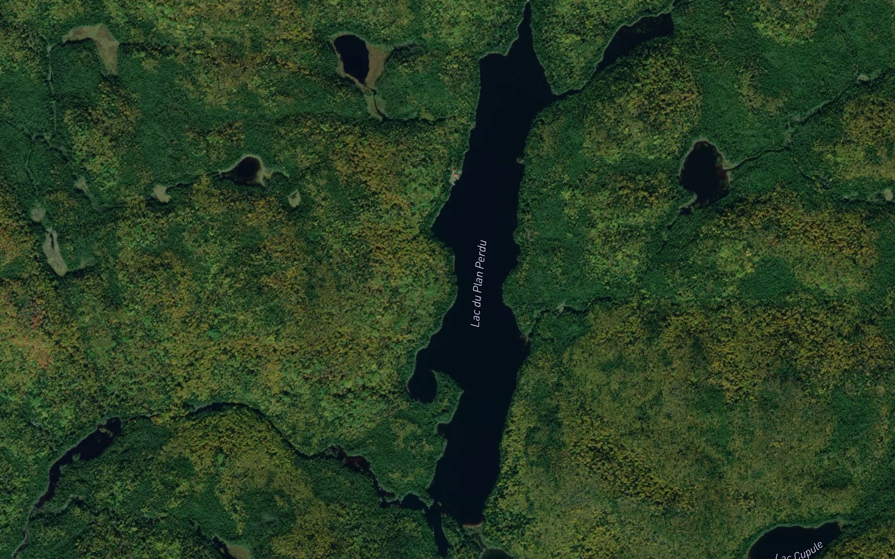 Satellite map of the Lac du Plan Perdu