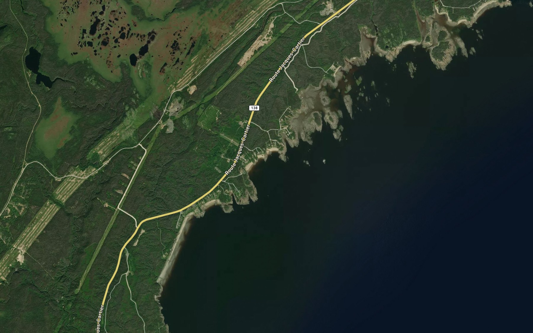 Satellite map of the Baie a Corbey