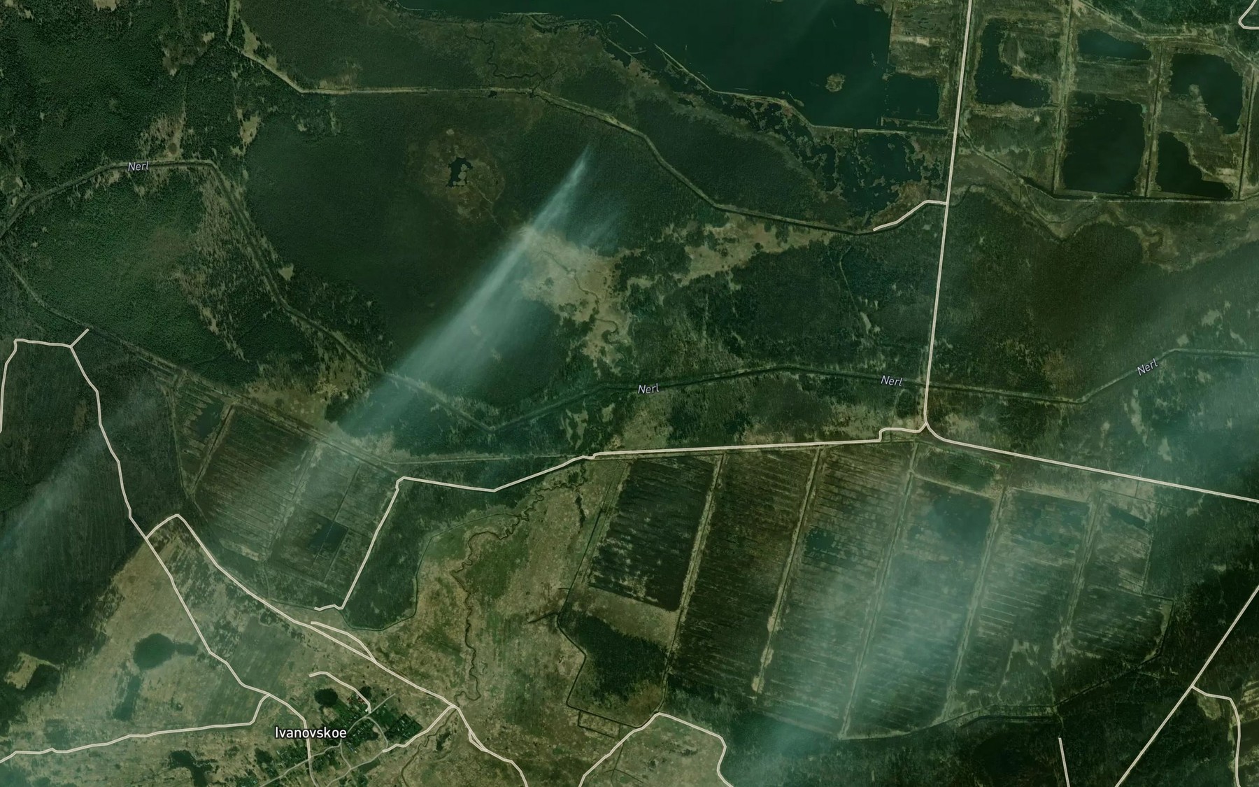 Satellite map of the Nilka