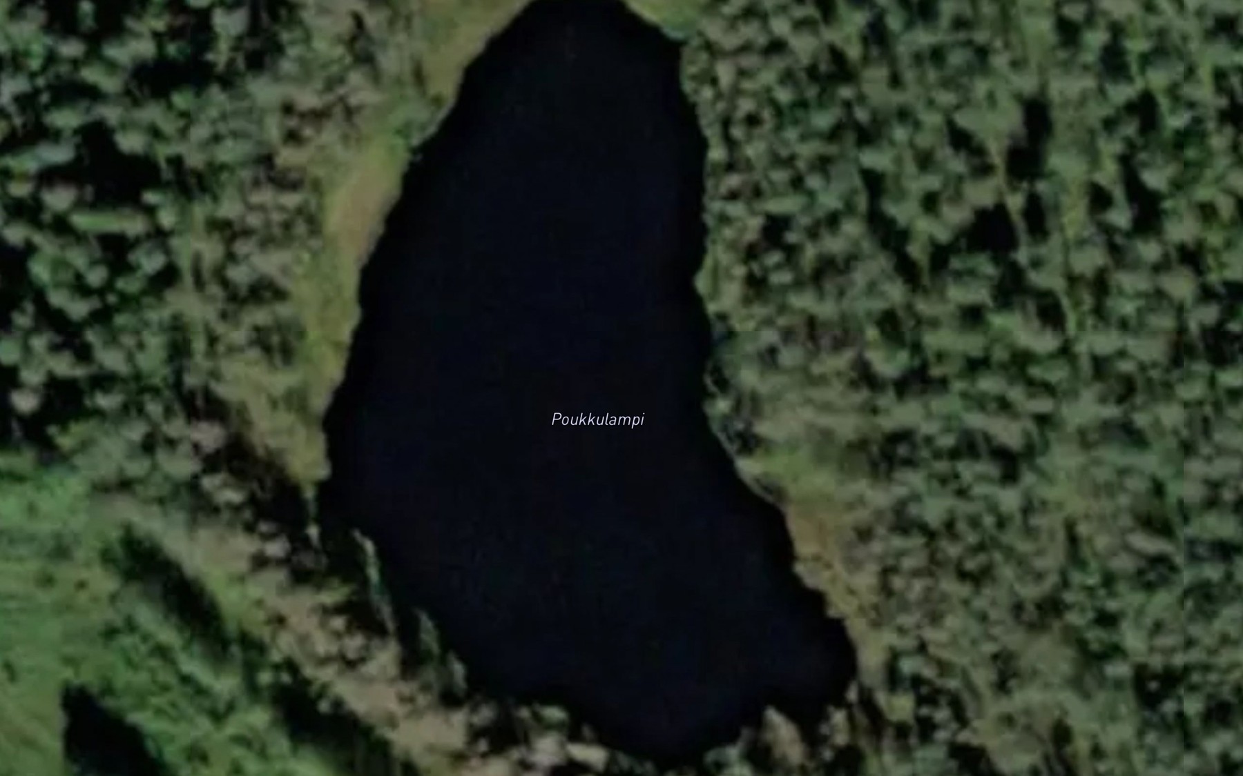 Satellite map of the Poukkulampi
