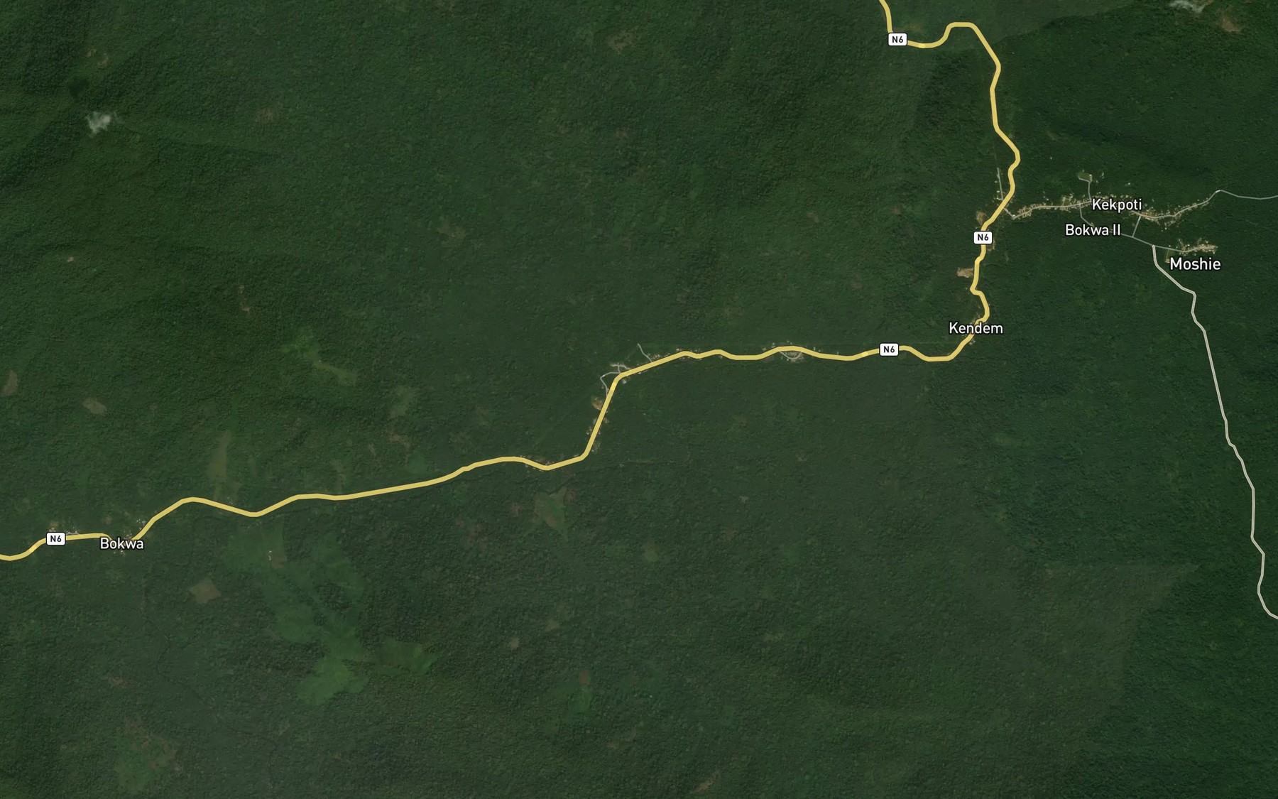Satellite map of the Baliye