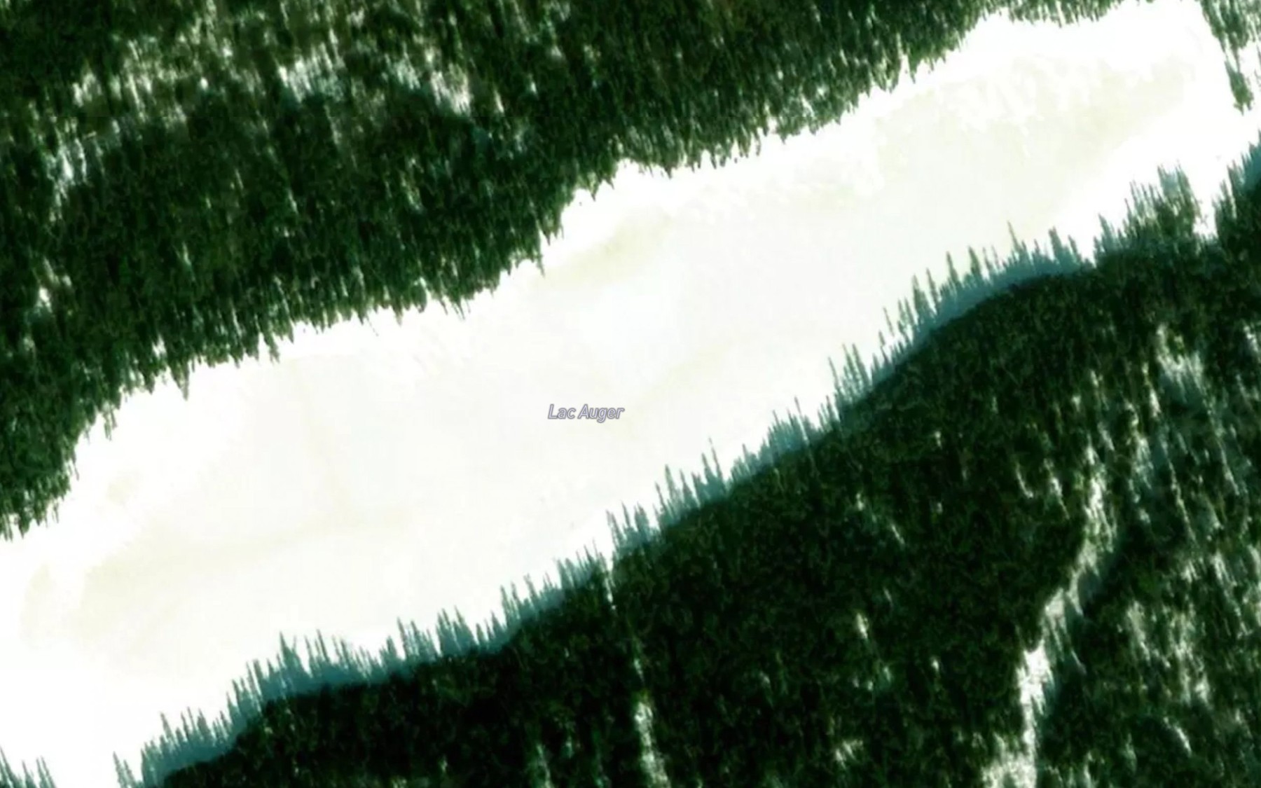 Satellite map of the Lac Auger
