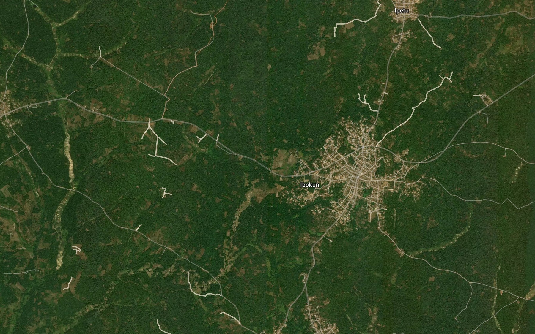 Satellite map of the River Oloyo