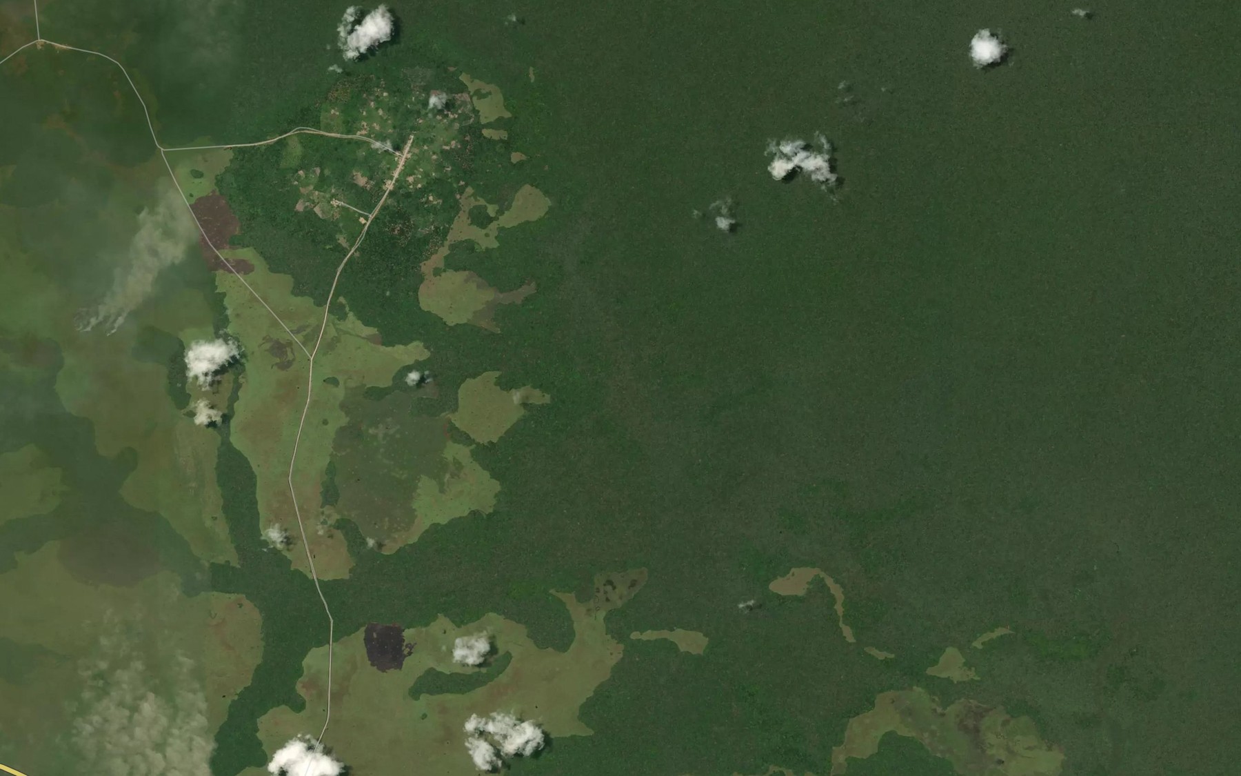 Satellite map of the Inie